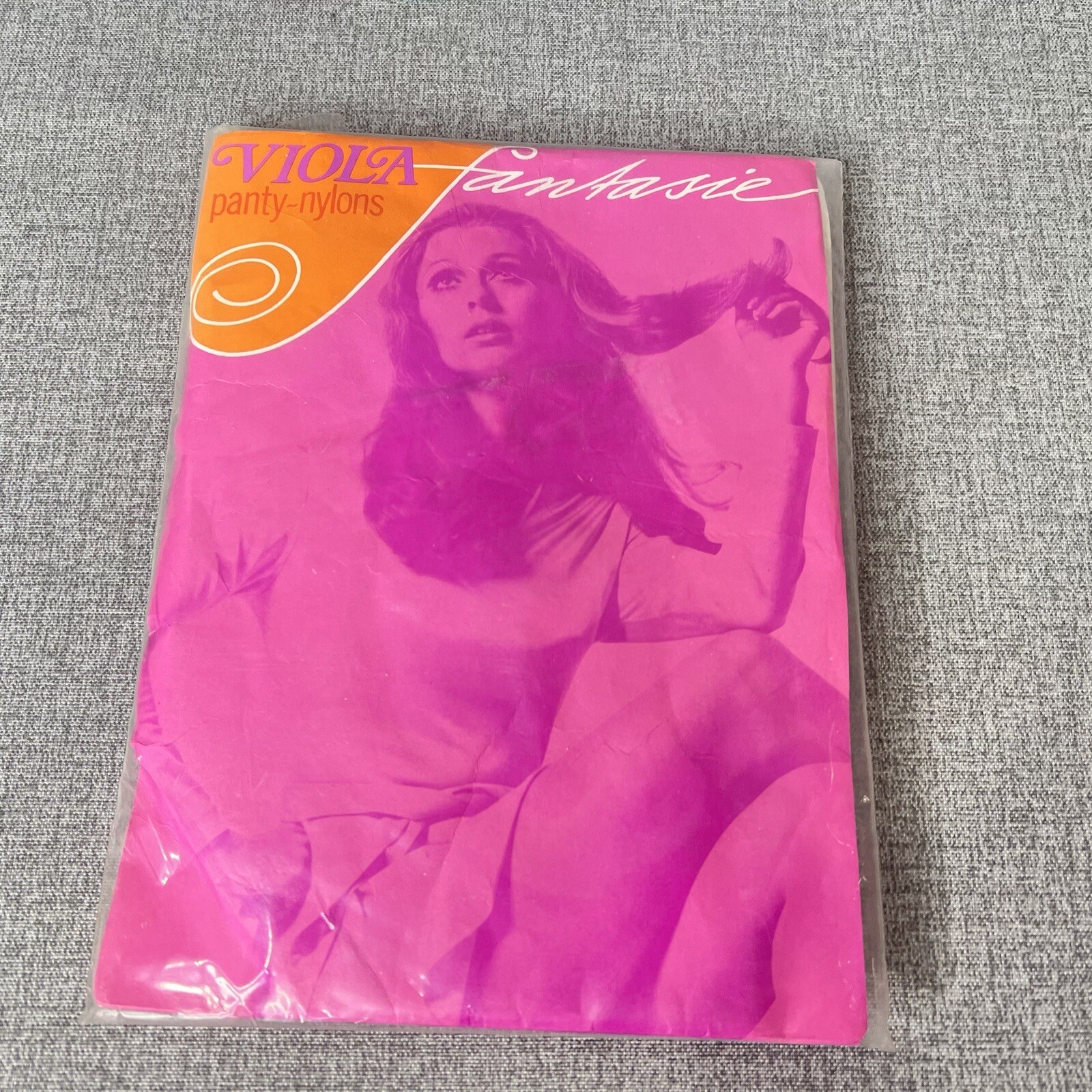 Vintage Viola Panty Nylons Womens 9 1/2 10 in Blue NOS