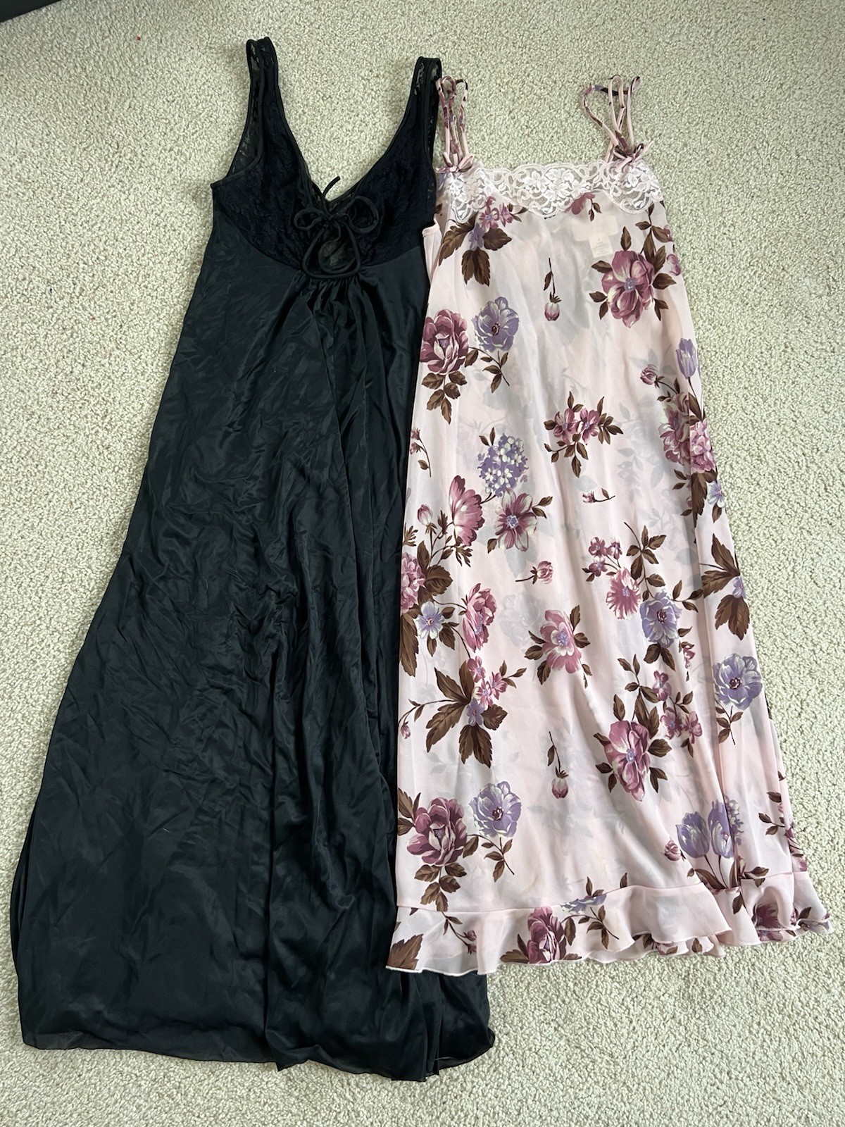 Women’s Vintage Lingerie Sleep Dress Bundle Lot Of 2 Chadwicks Union Made Medium