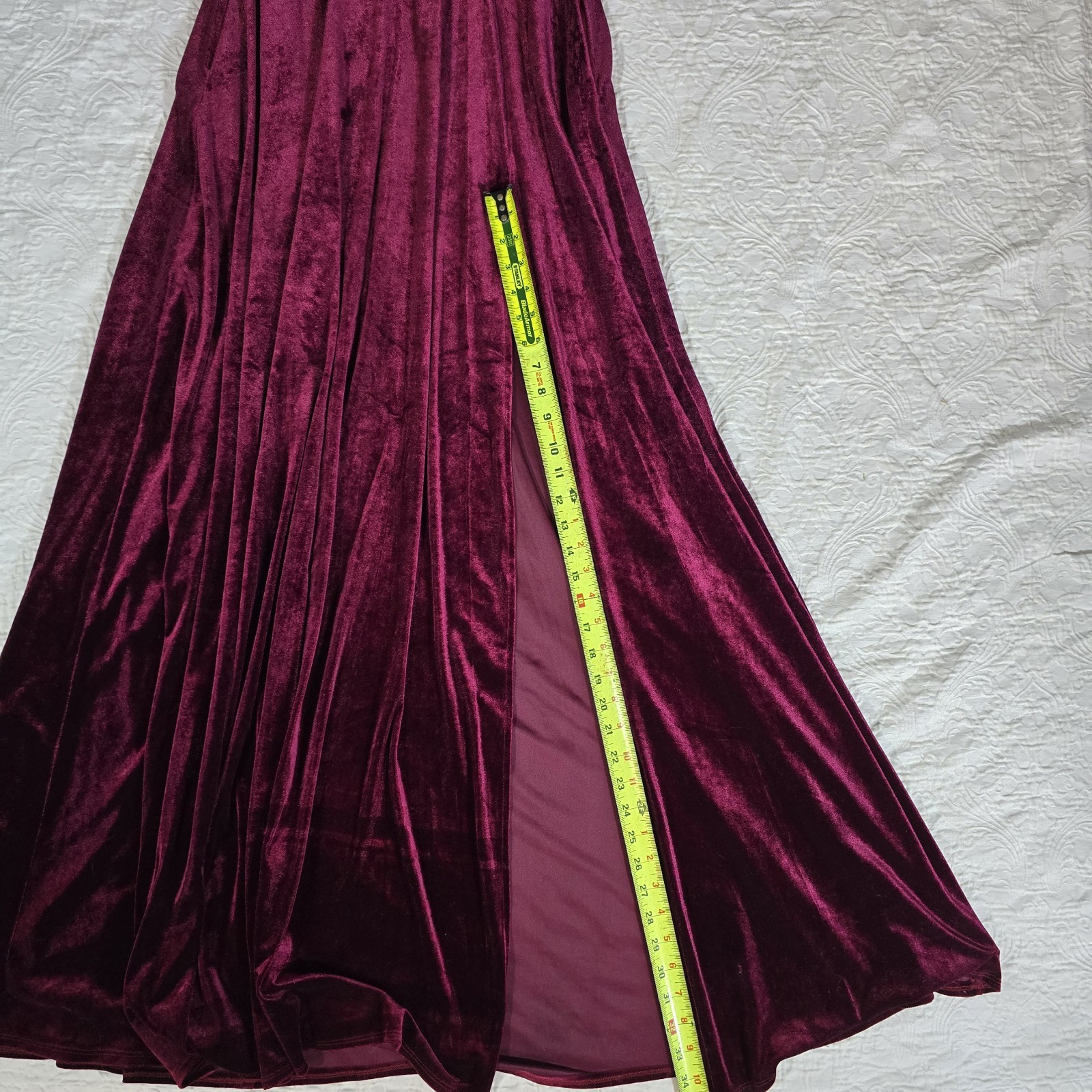 Vtg Velvet Formal Dress Empire Waist Sz Med Long Whimsigoth Vampire Romantic