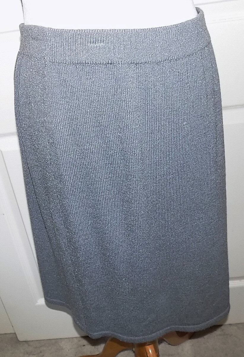Vintage Gray Knit Double Breasted Suit Don Sayres for Wellmore Size 10 B40
