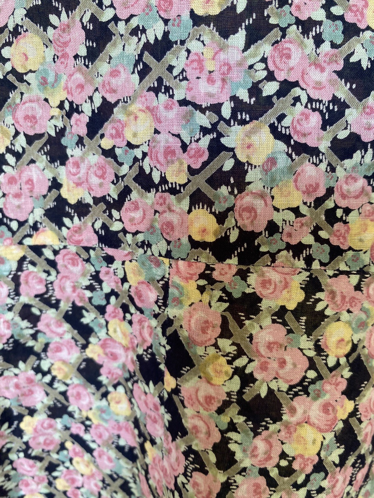 Vtg 1970 Liberty of London Blouse Pockets Pewter Rabbit Buttons RARE