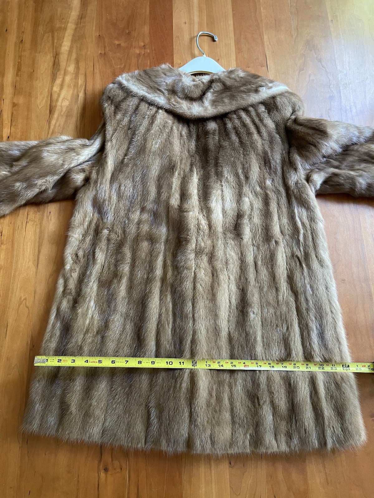 1970 Genuine Mink Jacket 3/4 Length Albrechts High End Furrier Orig Bag Belt M/L