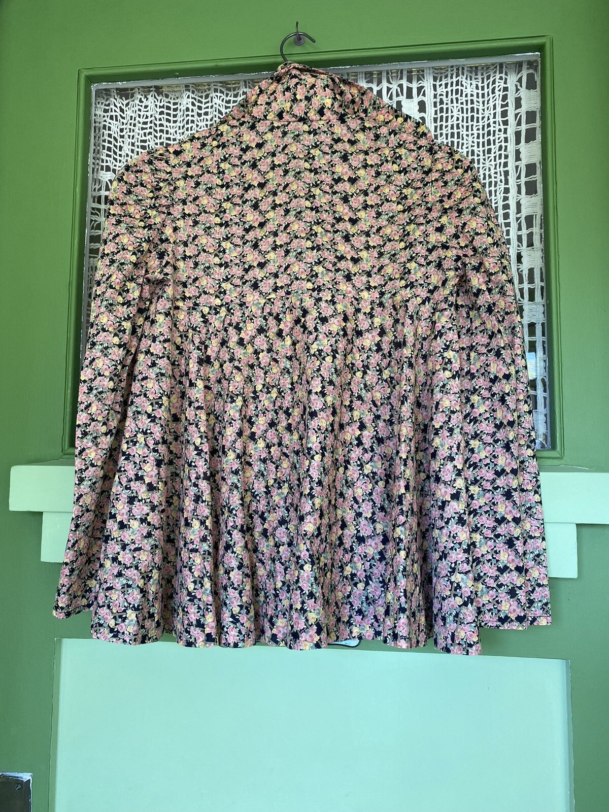 Vtg 1970 Liberty of London Blouse Pockets Pewter Rabbit Buttons RARE