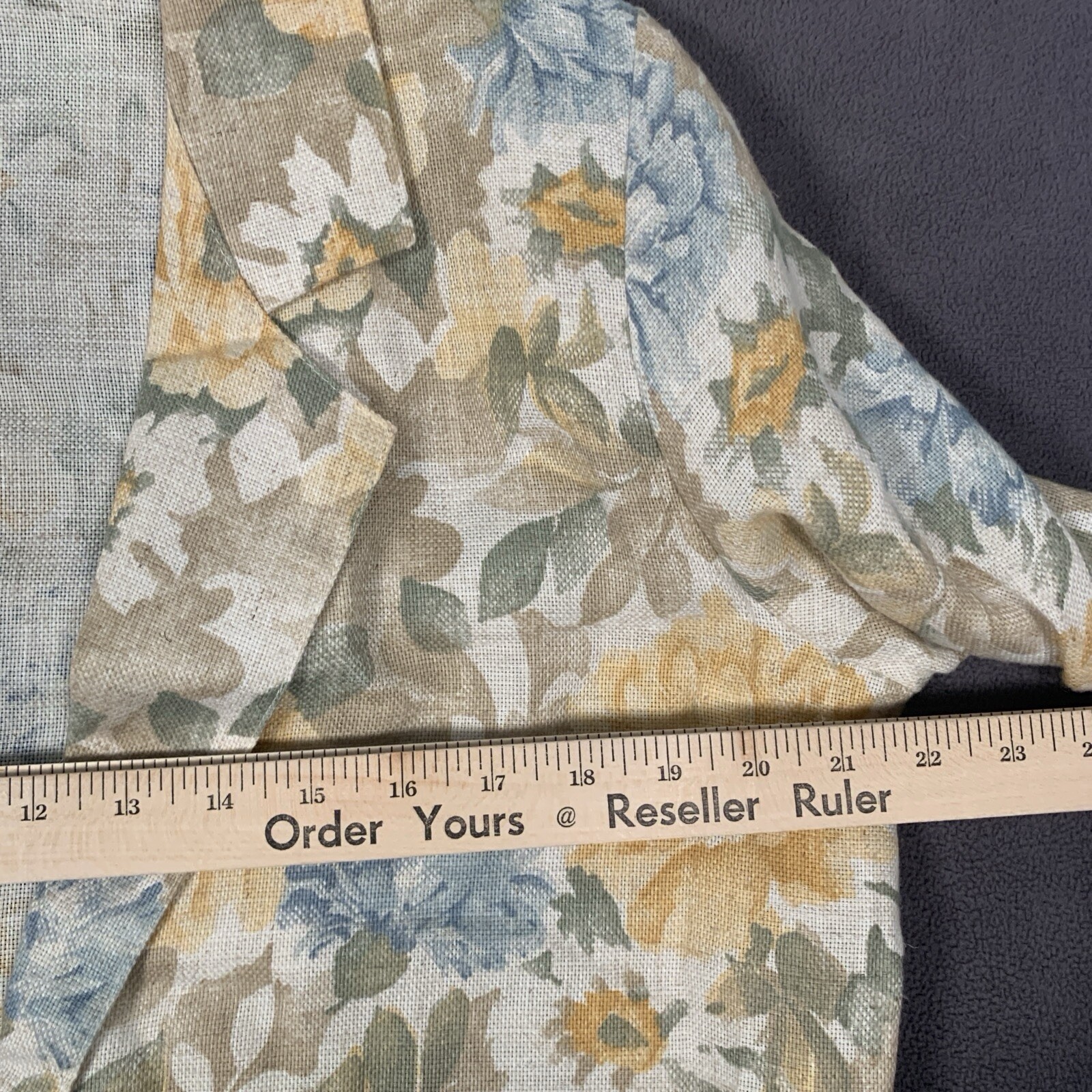 Vintage Alice Stuart Blazer M Beige Cottagecore Jacket Rayon Flax Blnd USA