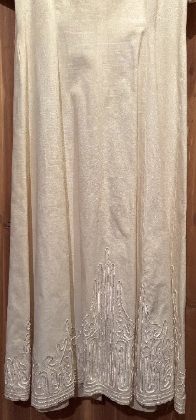 Vintage Marie St Clair Linen Blend Dress Size 12