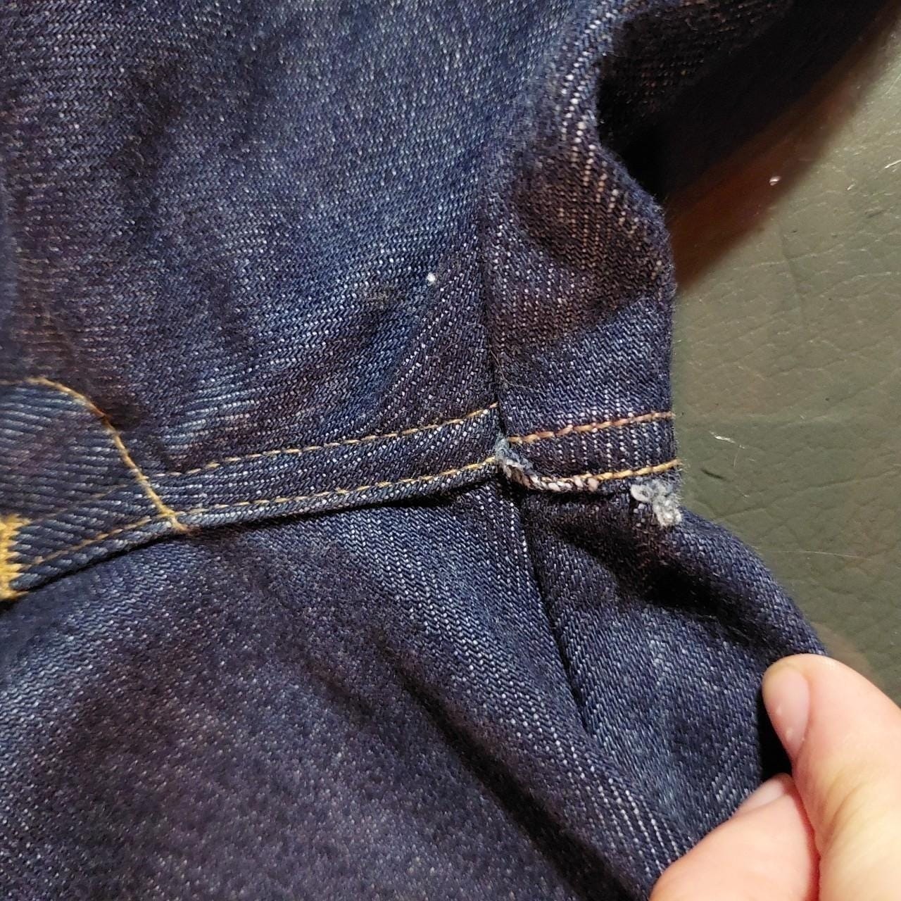 Vintage medium wash Zena denim jeans.