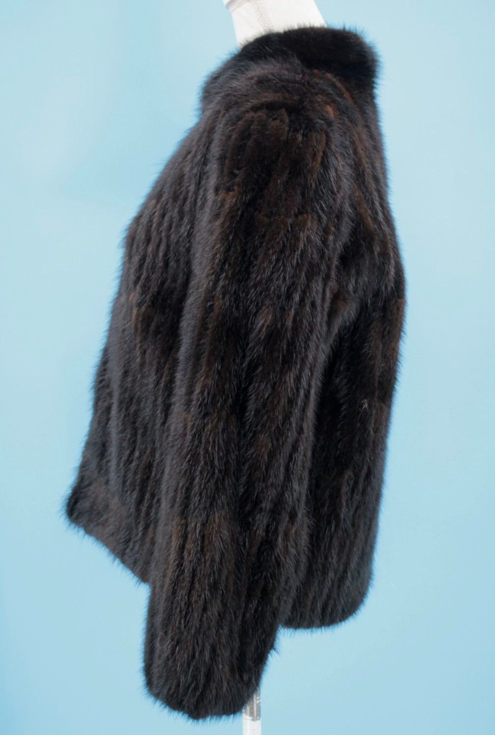 VTG Women’s Chocolate Brown Mink Fur Jacket / Coat S/M Alaskan Furs / Saga Mink