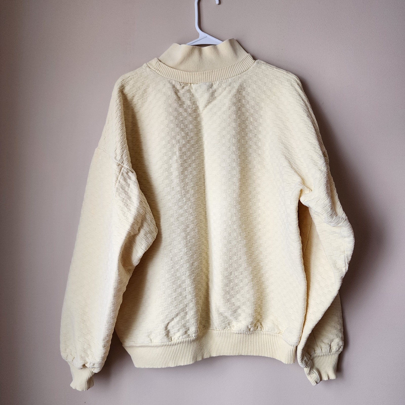 Wek The World Palm Springs Sweater Womens Size 2 Yellow Textured Made In USA