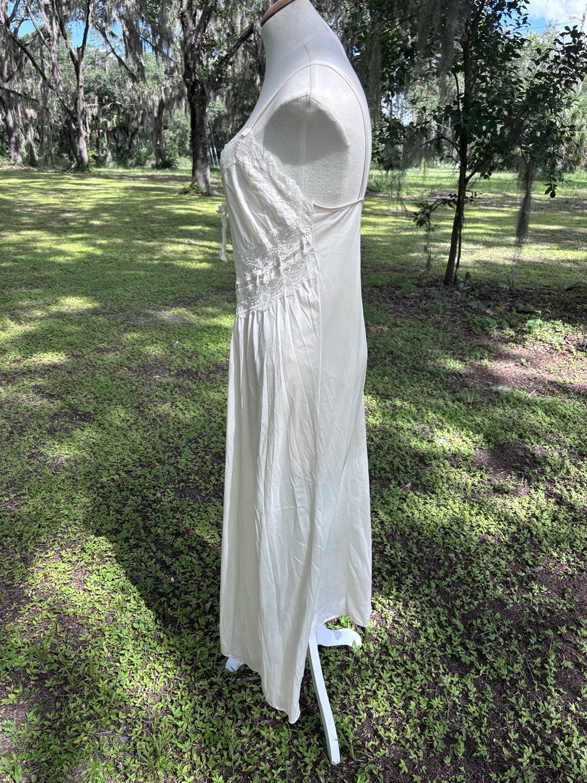 Vintage Lace Victorian Night Gown No Tags Fits Size Womens Medium