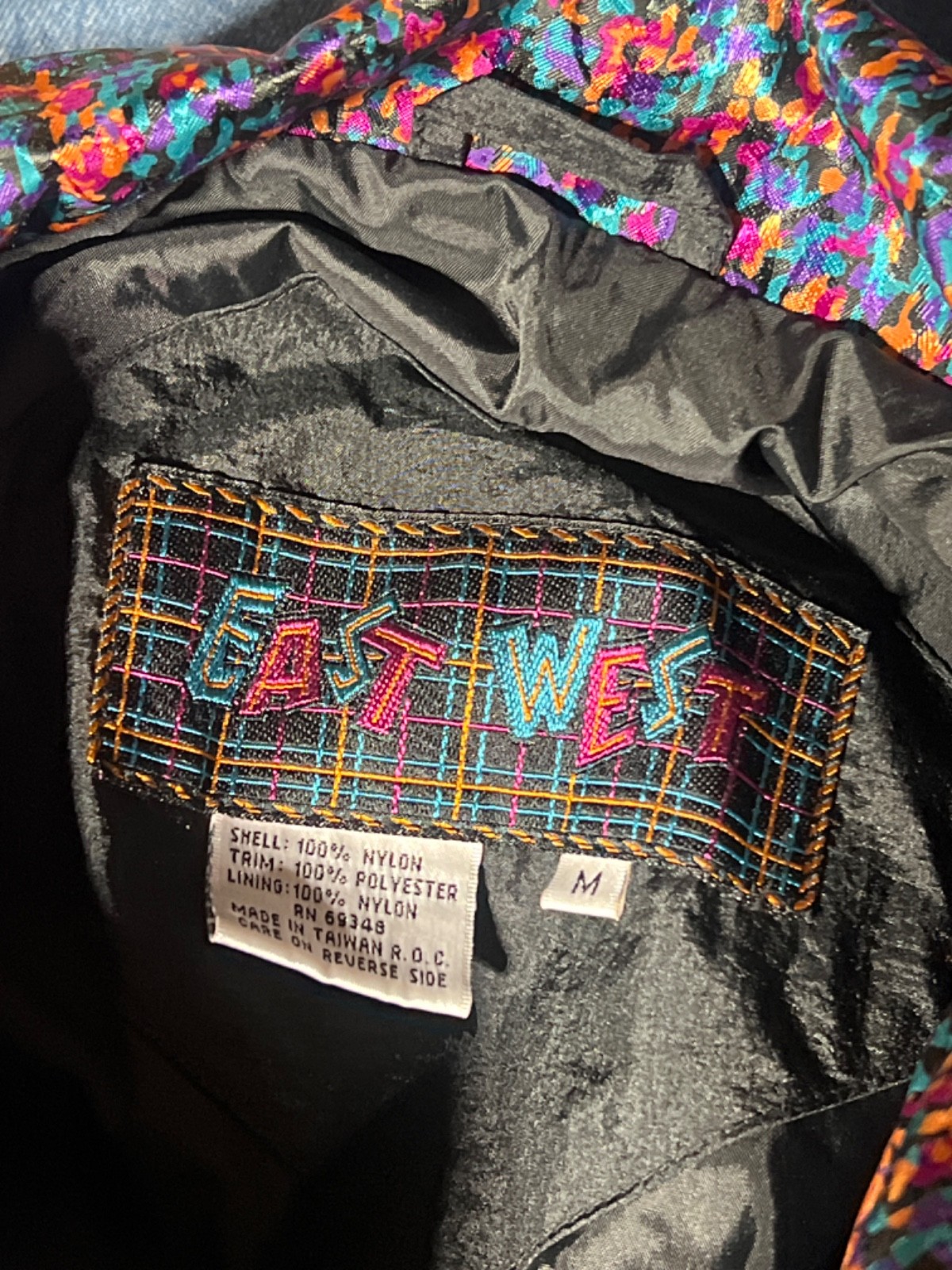 East West Vintage Track Suit Jacket Size M