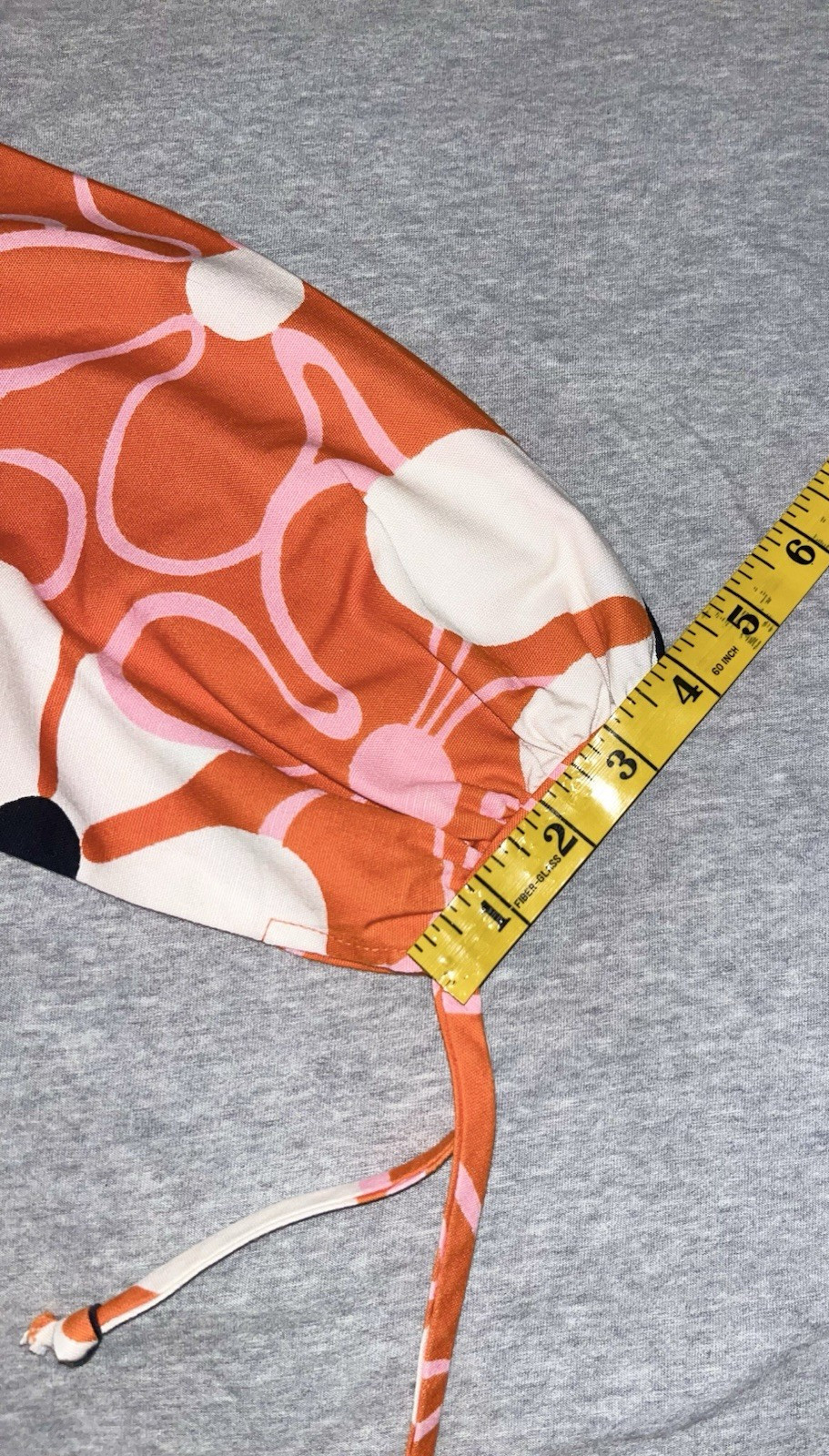 VTG Malihini Hawaiian Cotton Barkcloth Maxi Hostess Dress Orange Daises Floral