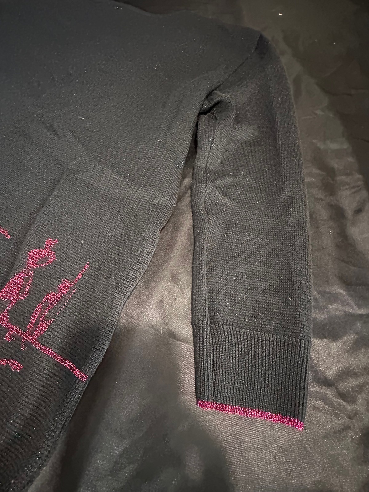 Mondi Vtg LINEA „For a new time” Women’s Sweater Size L Pink Metallic Germany