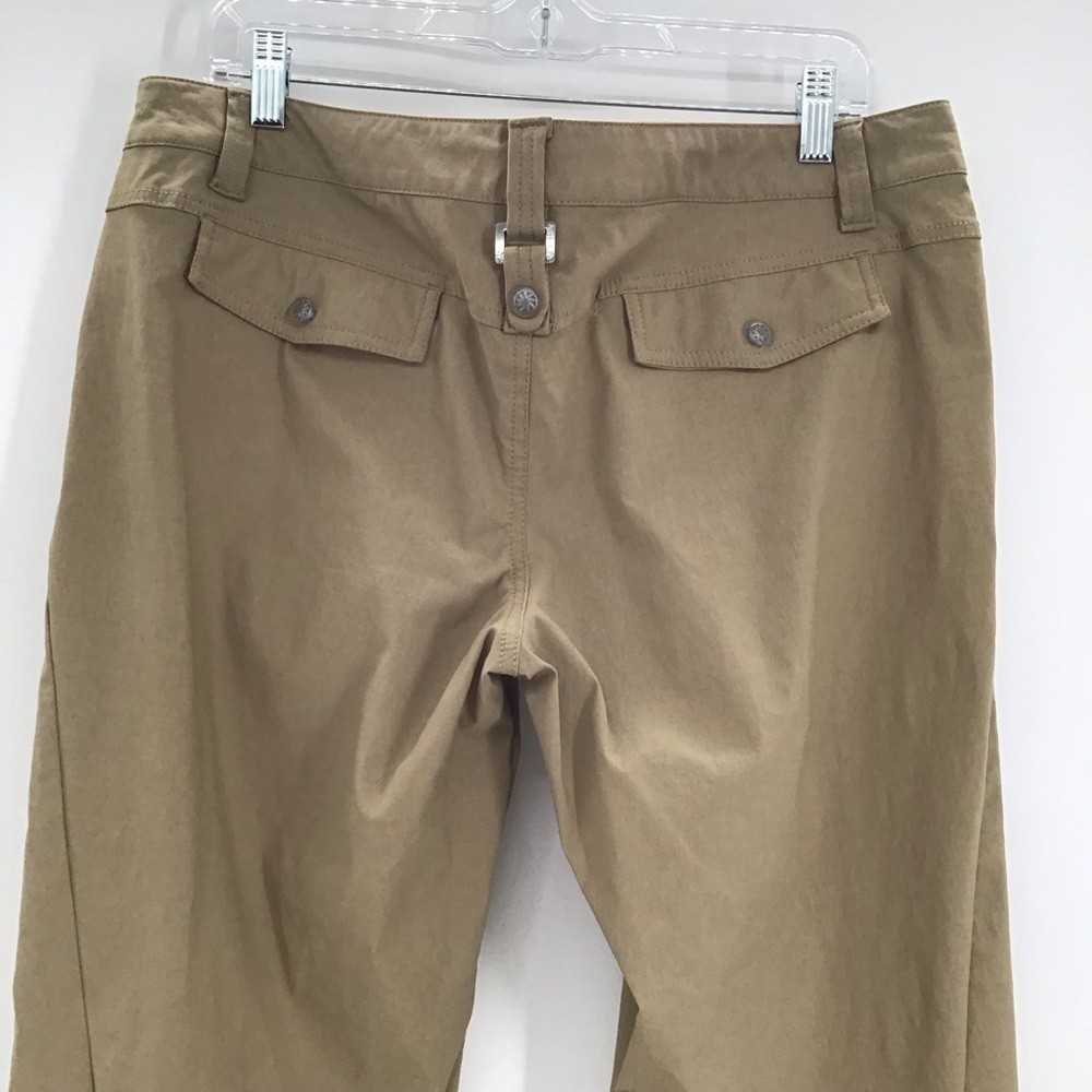 Athleta Women’s Nylon Cargo Pants Hiking Outdoor Casual Khaki Mid-Rise Size 14T