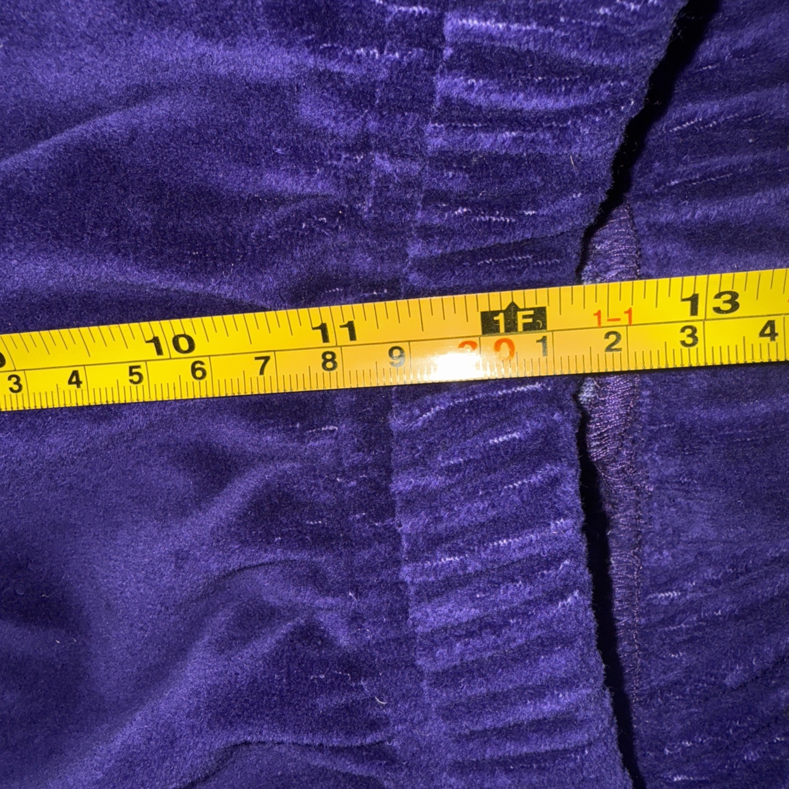 VTG Neiman Marcus velour Plush purple tunic pant suit lounge set size Medium