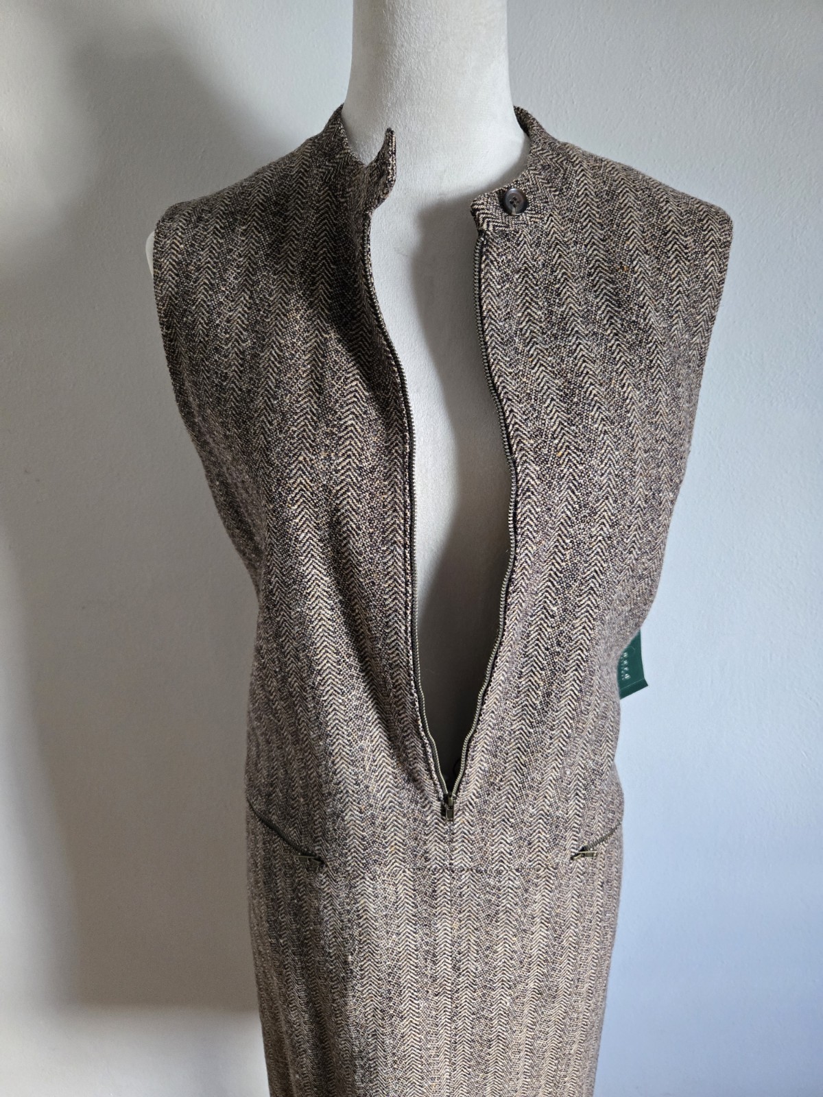 Harve Benard byBenard Holtzman/jumperDres/vintage/women/size12/wool/brown/pocket