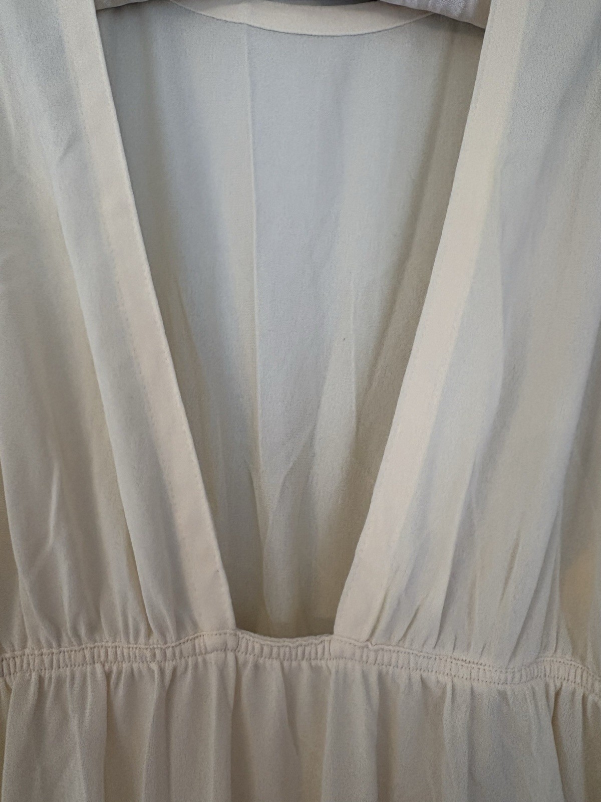 Vtg Scott Barrie BARAD 60s 70s Nightgown MCM L Large RARE Gown Plunging V Neck