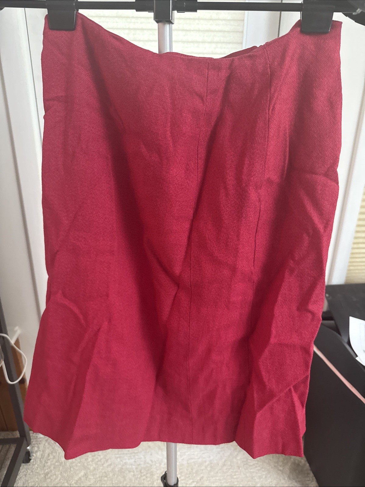 International Ladies Garment Workers Union Vintage Red Skirt Waist Measures ~14”