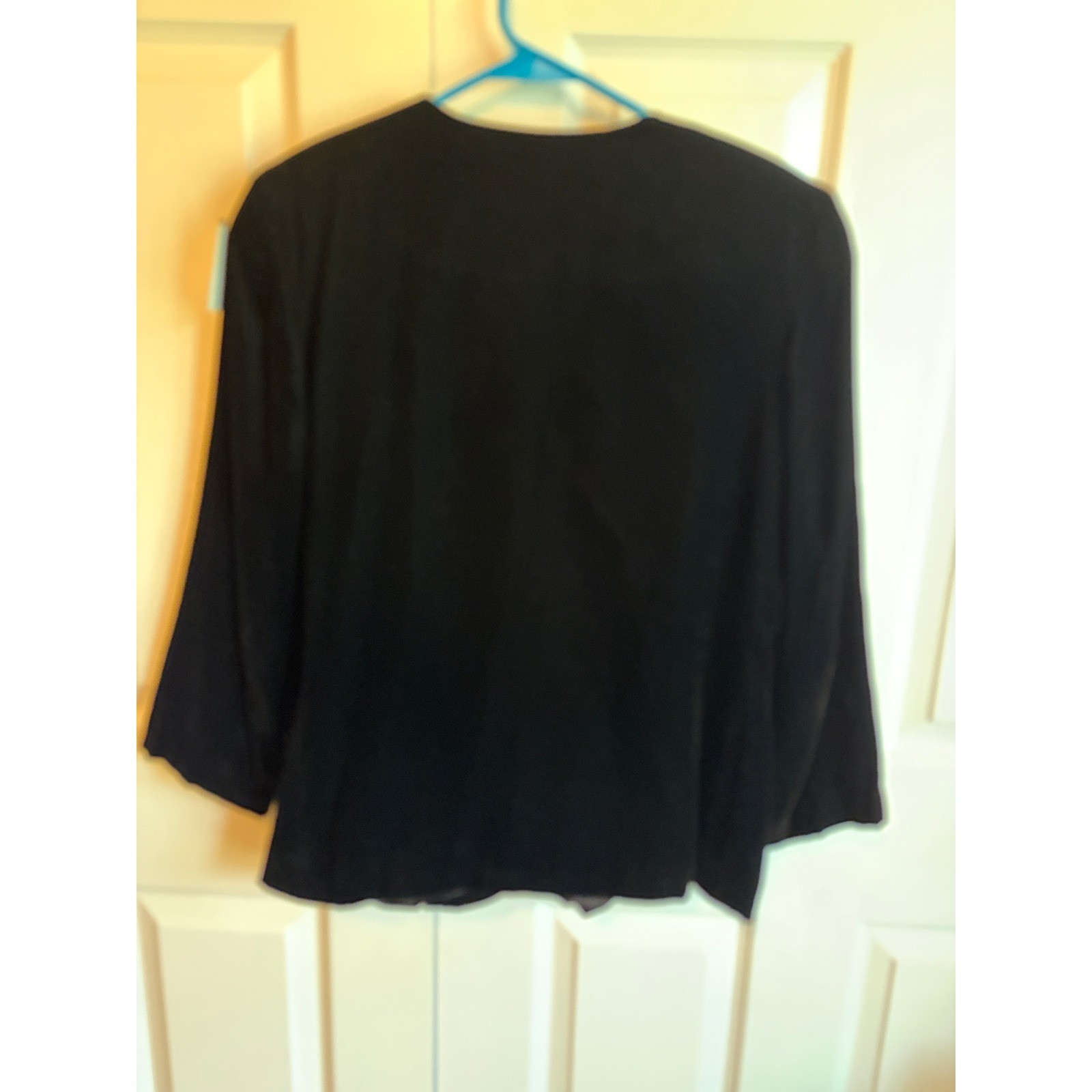 Talbots Susan Bristol Vintage 90s Black Velvet Jacket Ornate Buttons Size 14