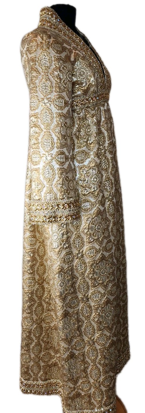1960s VINTAGE One of a Kind GEOFFREY BEENE Las Vegas Dress Gown NANCY SINATRA