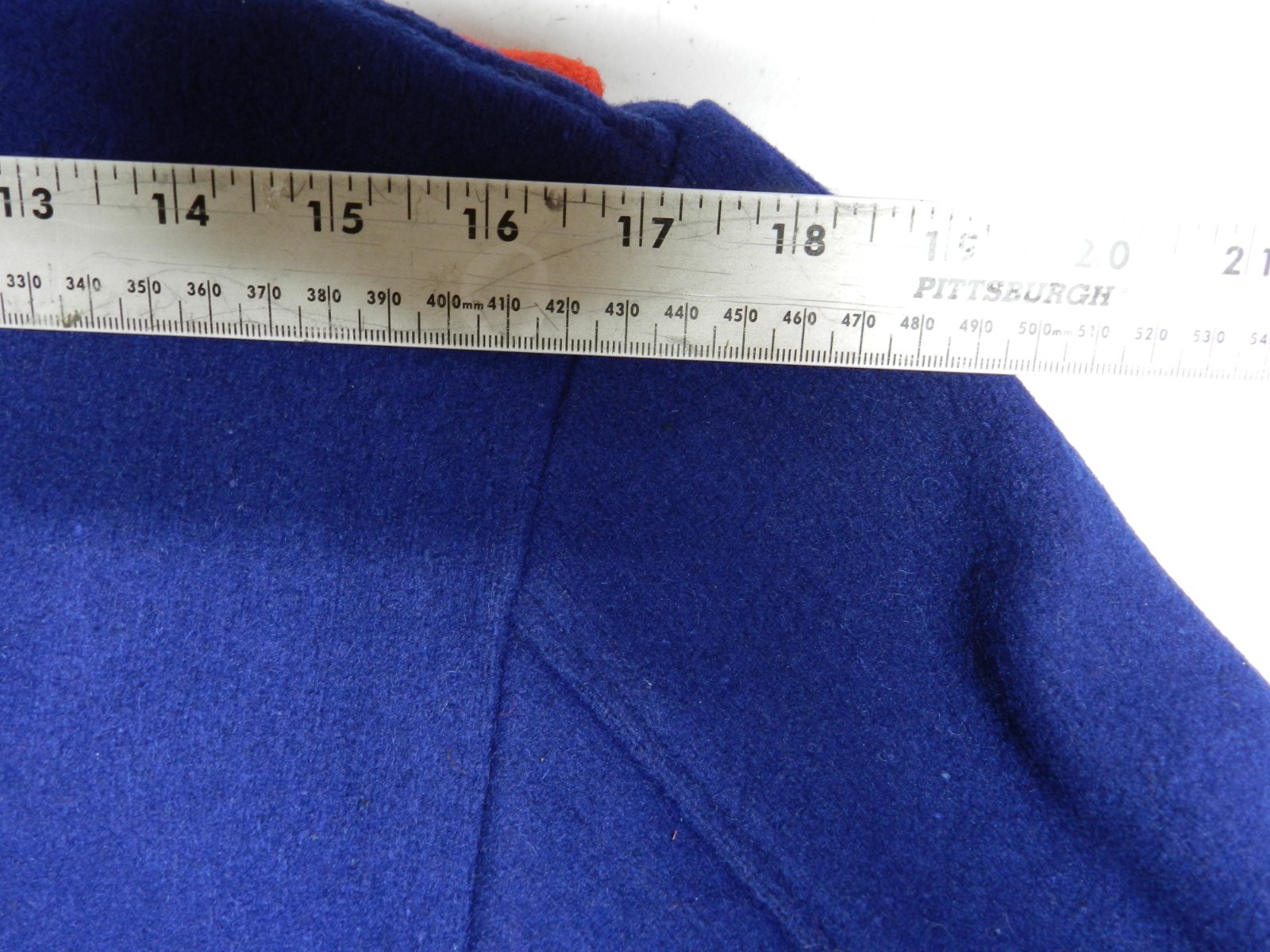 Vintage 1966 High School Letterman’s Jacket Red & Blue Wool Ladies Size 16