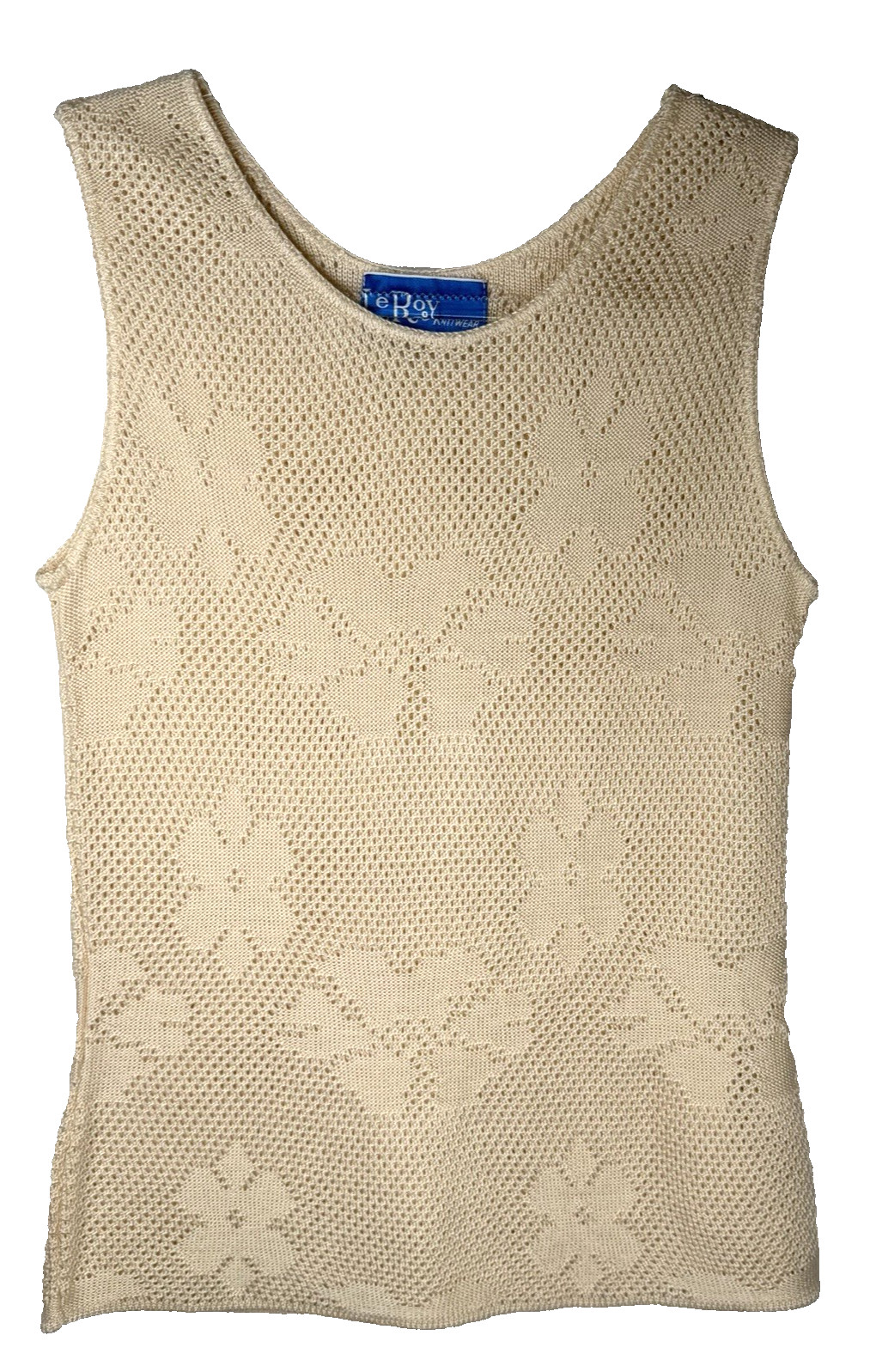 Vintage Mid-Century LeRoy 3-Piece knitwear Set Bohemian Romantic Creme Womens XS