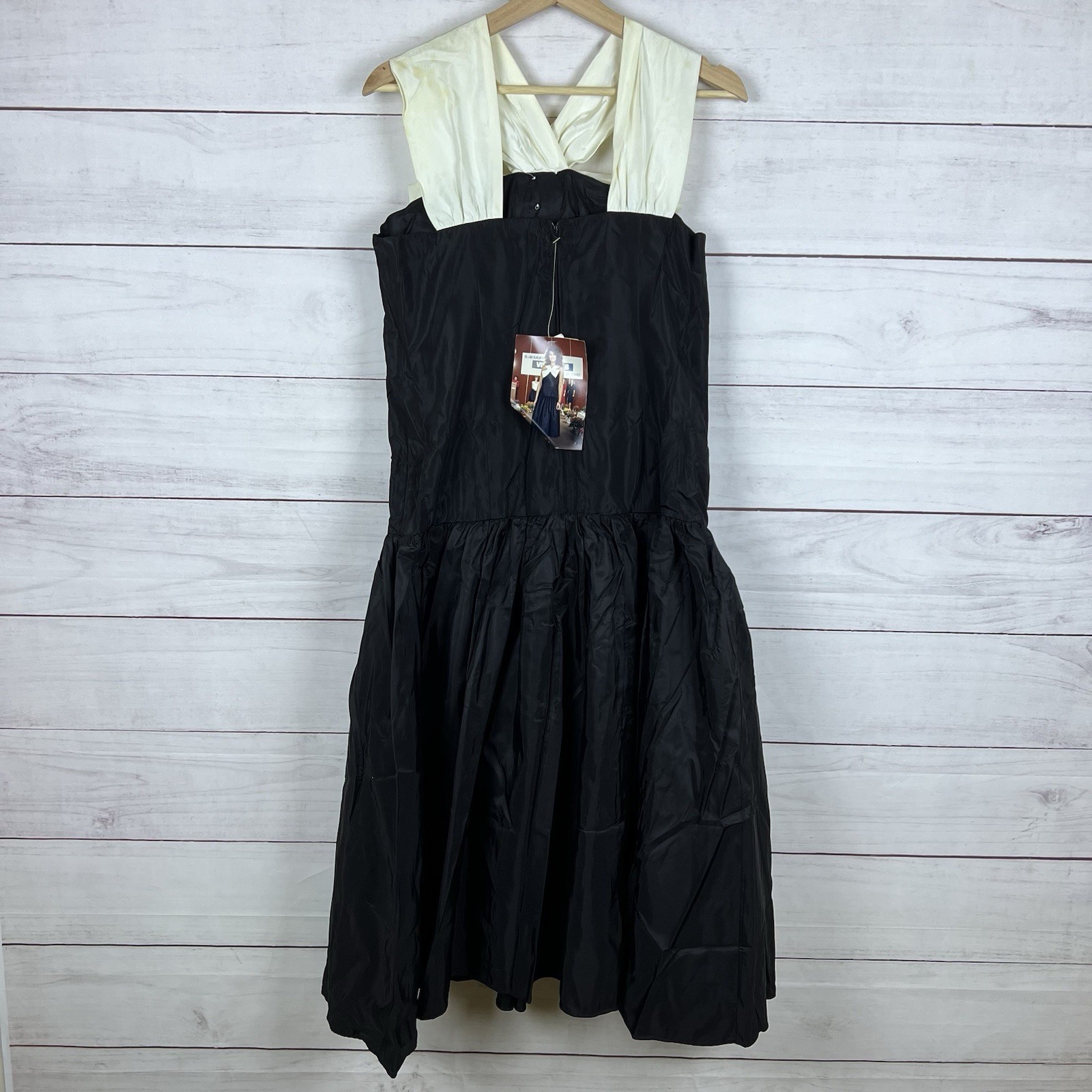 Vintage Mr. Mort Prom Dress NWT 70s 80s Size 10 Small or XS Black