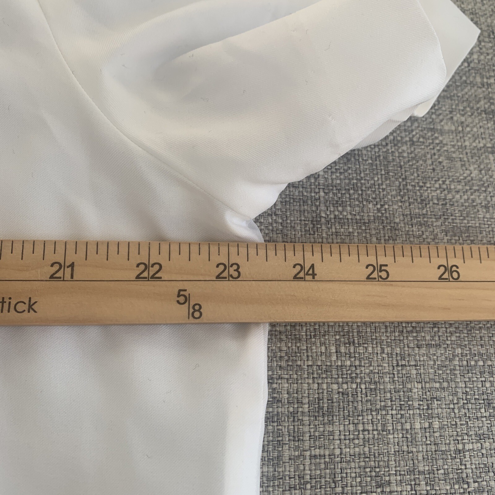 Vintage Donovan-Galvani Of Dallas White Blouse Size 20 BowTie USA *small stain*