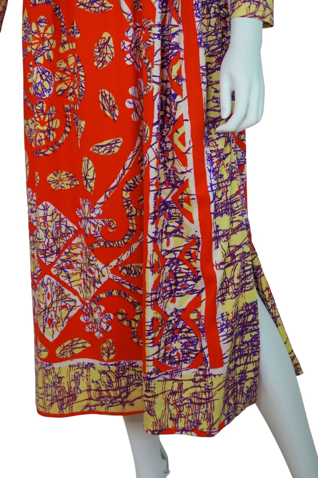 Sylvia Nechis Mt. Vernon NY 60’s Designer Midi Dress Abstract Women’s Small/Med