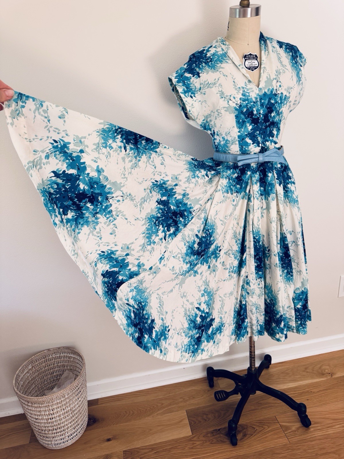 Vintage 50s 60s Cotton Sundress I Love Lucy Dress MCM