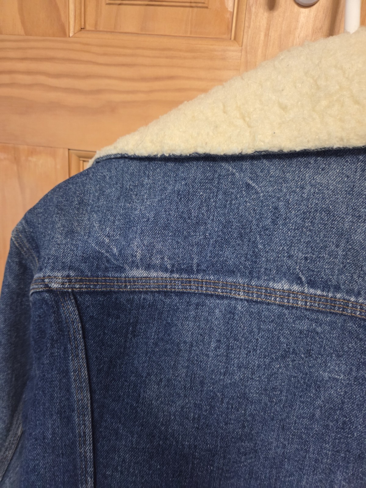 Vintage 1970s Carhartt Denim Sherpa Lined USA union made size 44