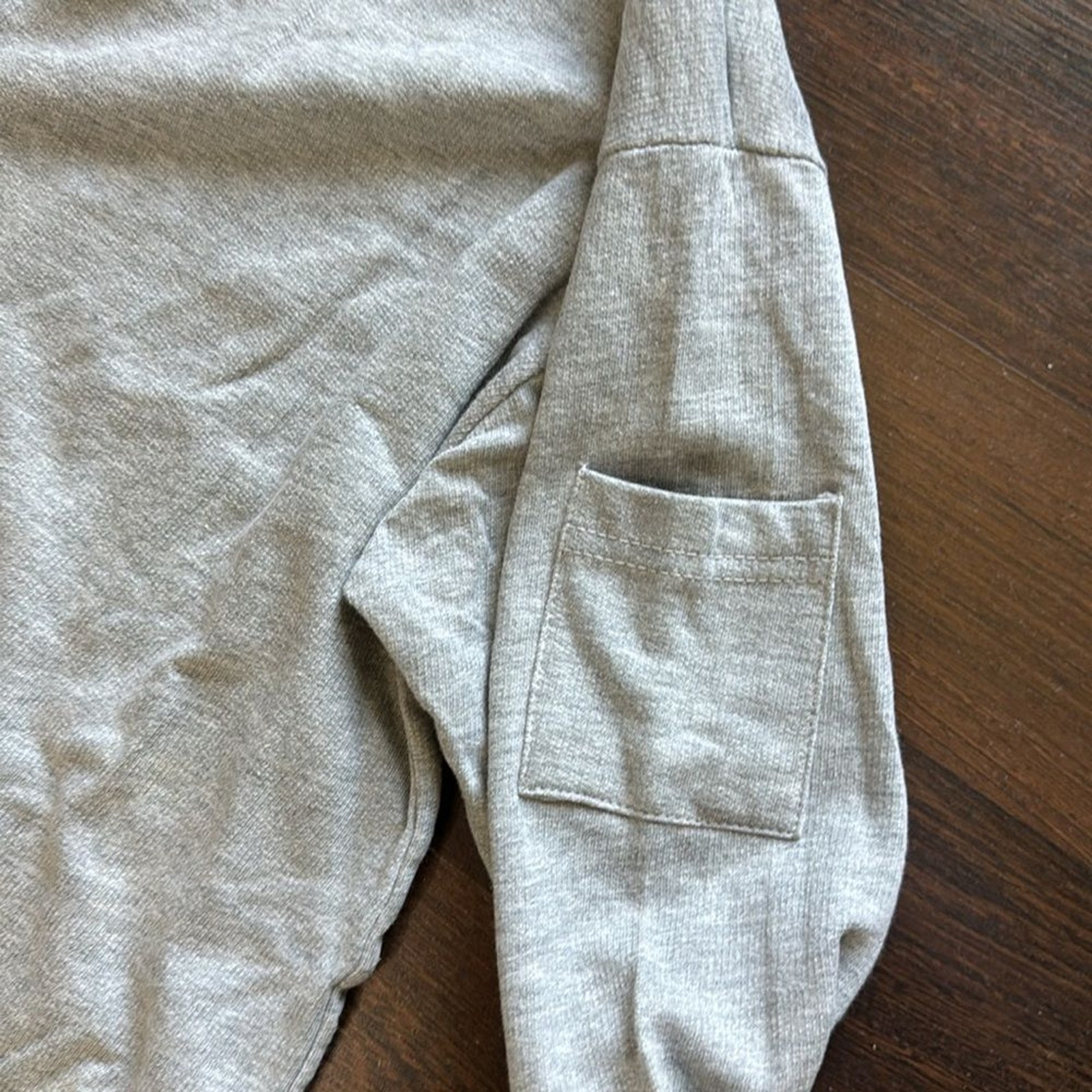 Nick & Sarah Vintage Two Piece Sweatshirt and Skirt Set Gray Large