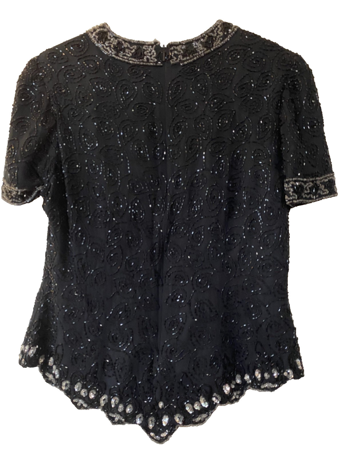 1980s does 1940s, Vintage Style Jeweled Women’s EveningWear, Size Sm/M
