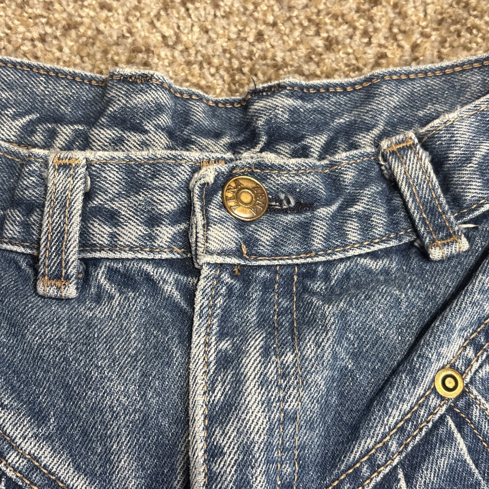 Zena Denim Jeans Women 9 Fits 24 X 28.5 Taper Leg Pleated VTG 90’s