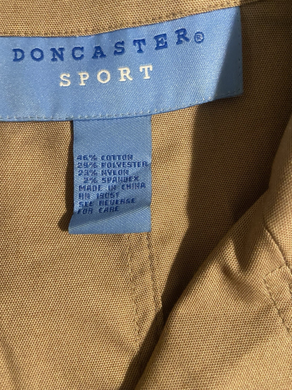 Vintage Doncaster Sport Tan Safari Utility Jacket Belted 90s Career Chic Belted