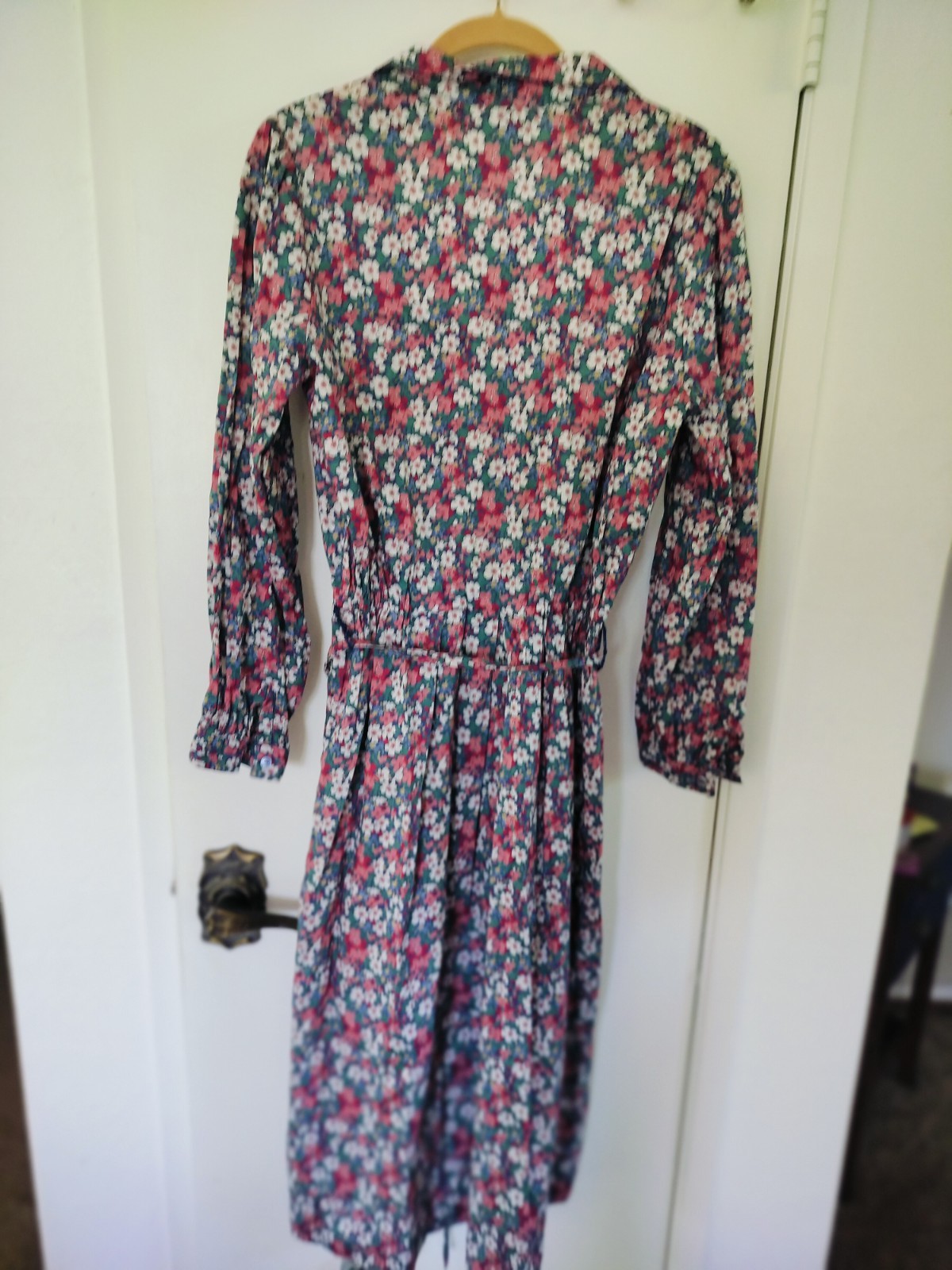 Liberty of London Vintage 70s 100% Cotton Calico Floral Dress Made in England
