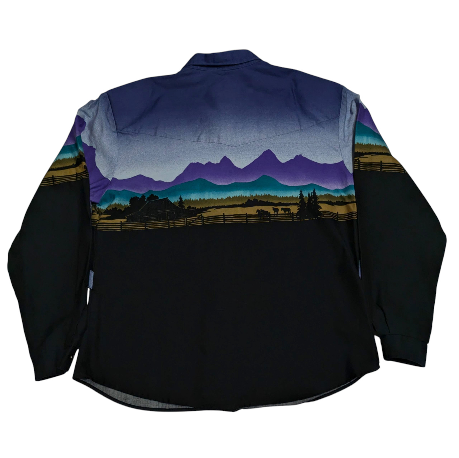 Vintage 90s Womens Roper Western Shirt Large Colorful Rockabilly Cowgirl Rodeo