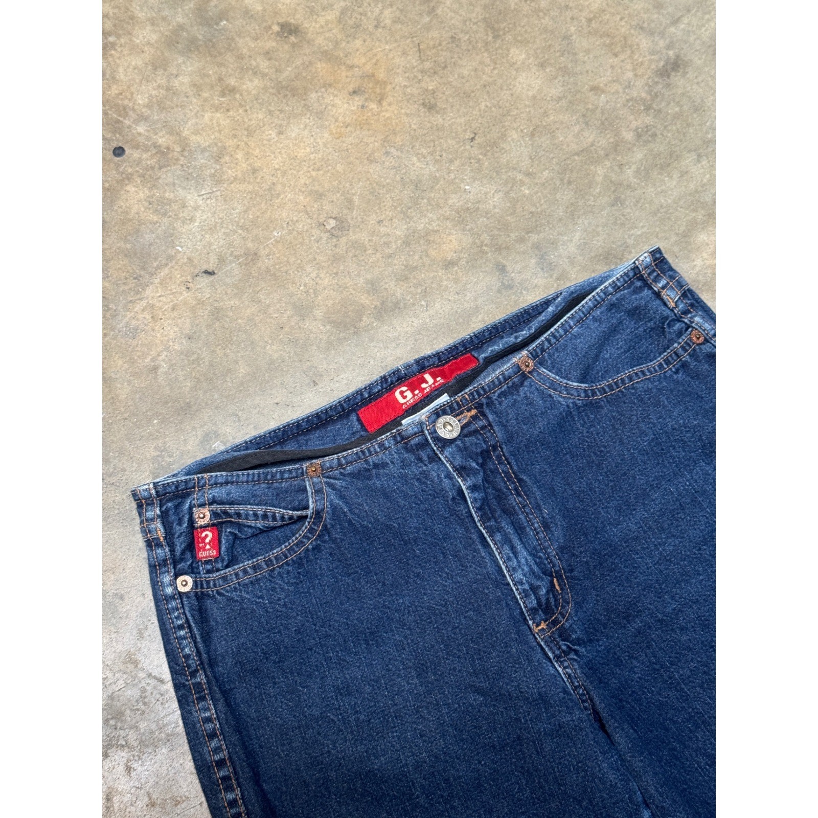 Guess USA American Tradition Womens Jeans Size 28 Dark Wash Made In USA