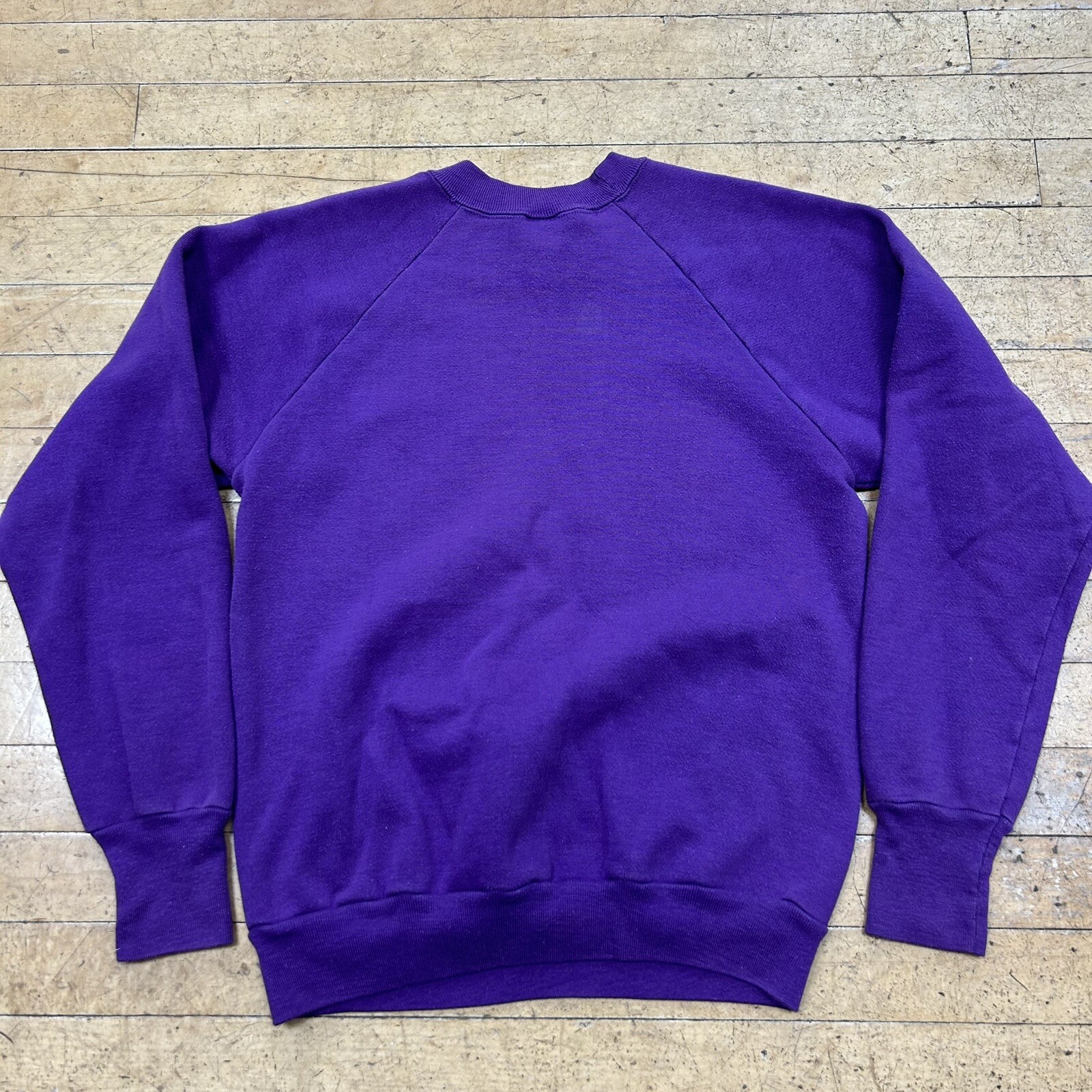 Vintage Utah Jazz Small Crewneck Sweatshirt Purple 1980s Logo 7 NBA Basketball