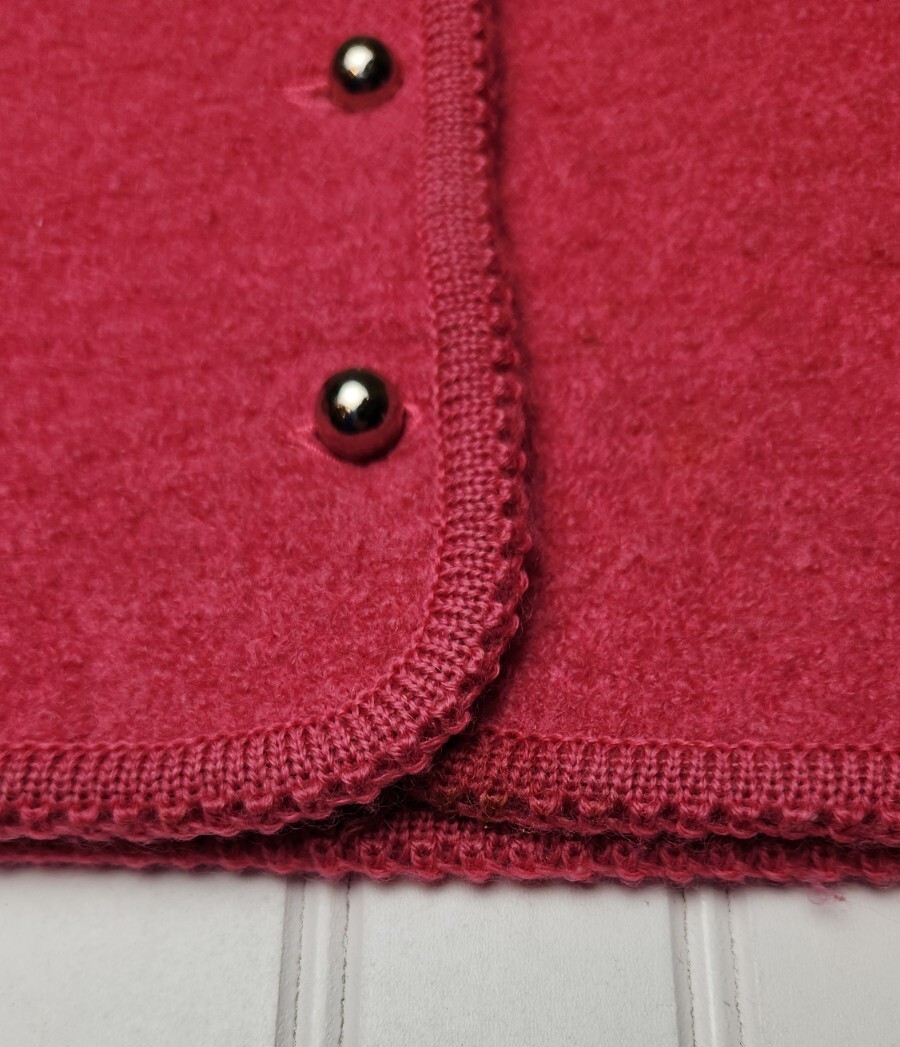 Vintage Pink Barbiecore Jacket Virgin Wool Cropped Blazer Hunter Sportswear