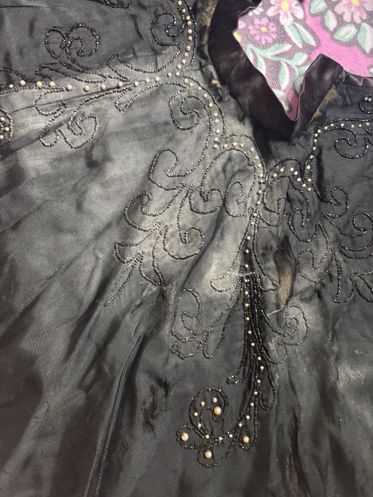 Antique Victorian Mourning Caplet 1890s-1900s?