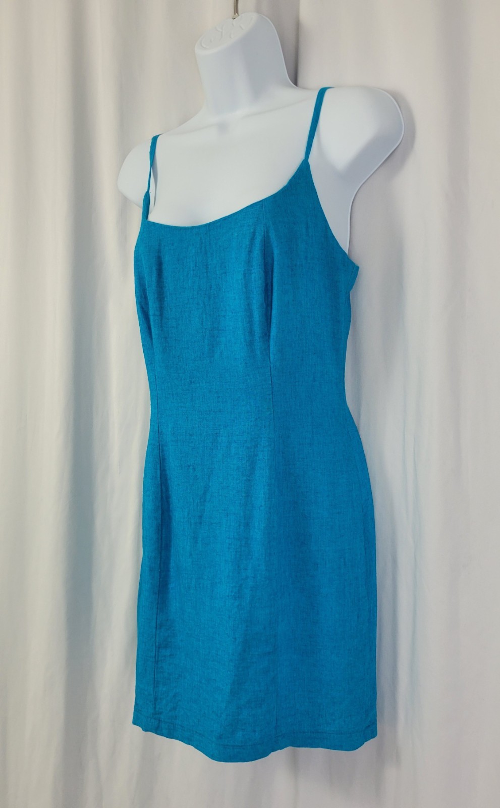 Vintage Switch USA Turquoise Blue Mini Dress Size 5