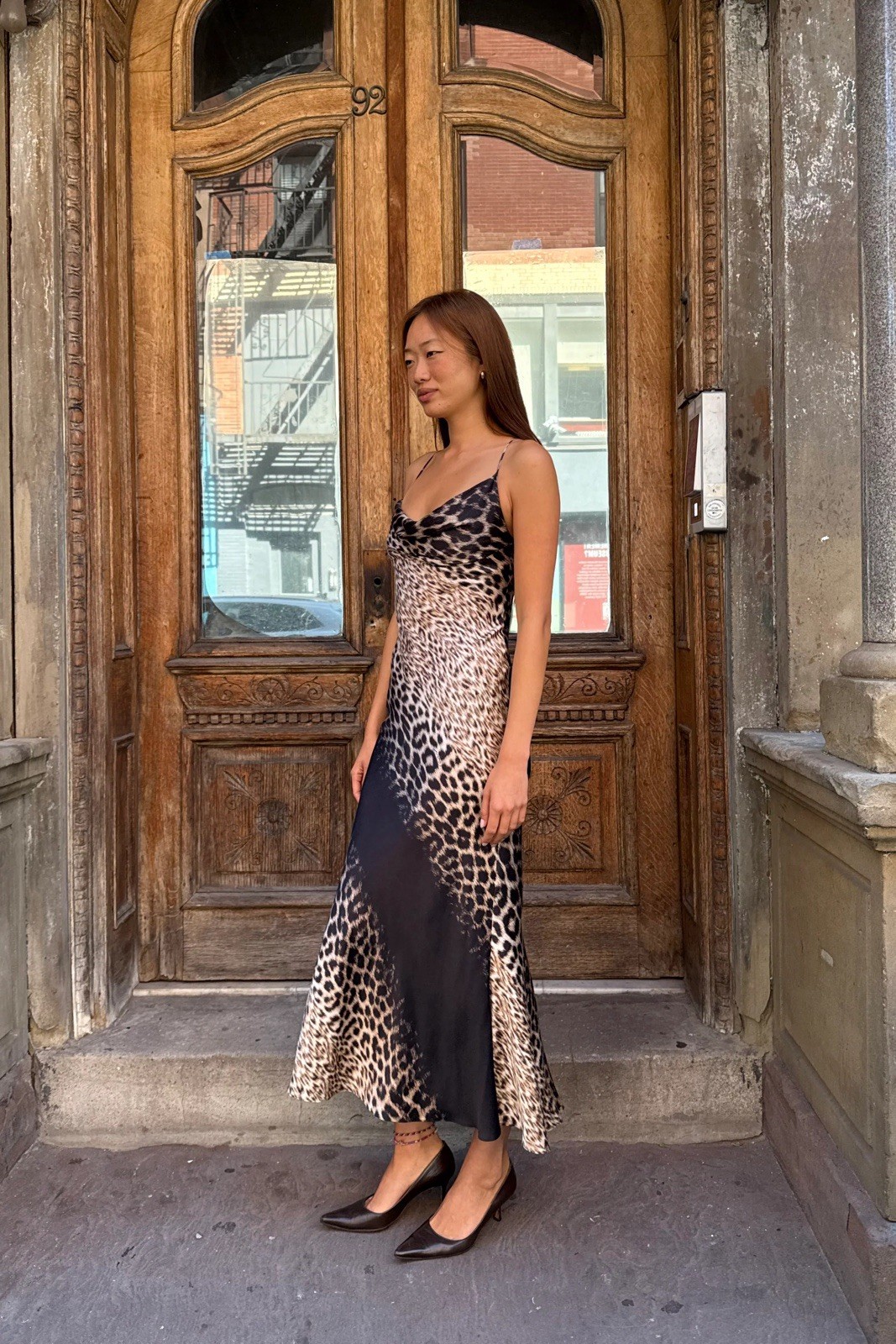 Roberto Cavalli 2000 F/W leopard silk Dress