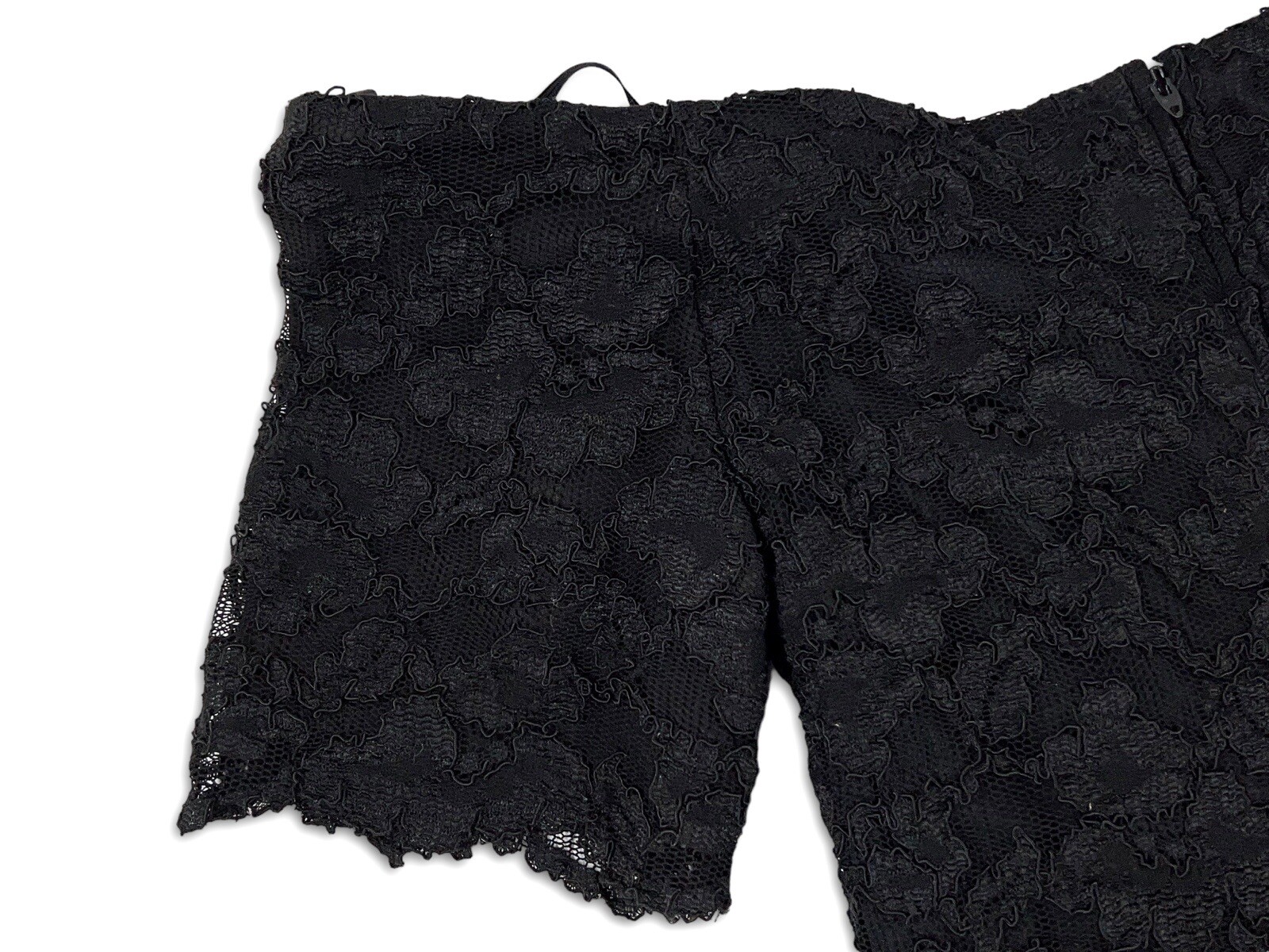 Vintage Black Lace Off Shoulder Peplum Sheath Dress LBD Nite Scarlett