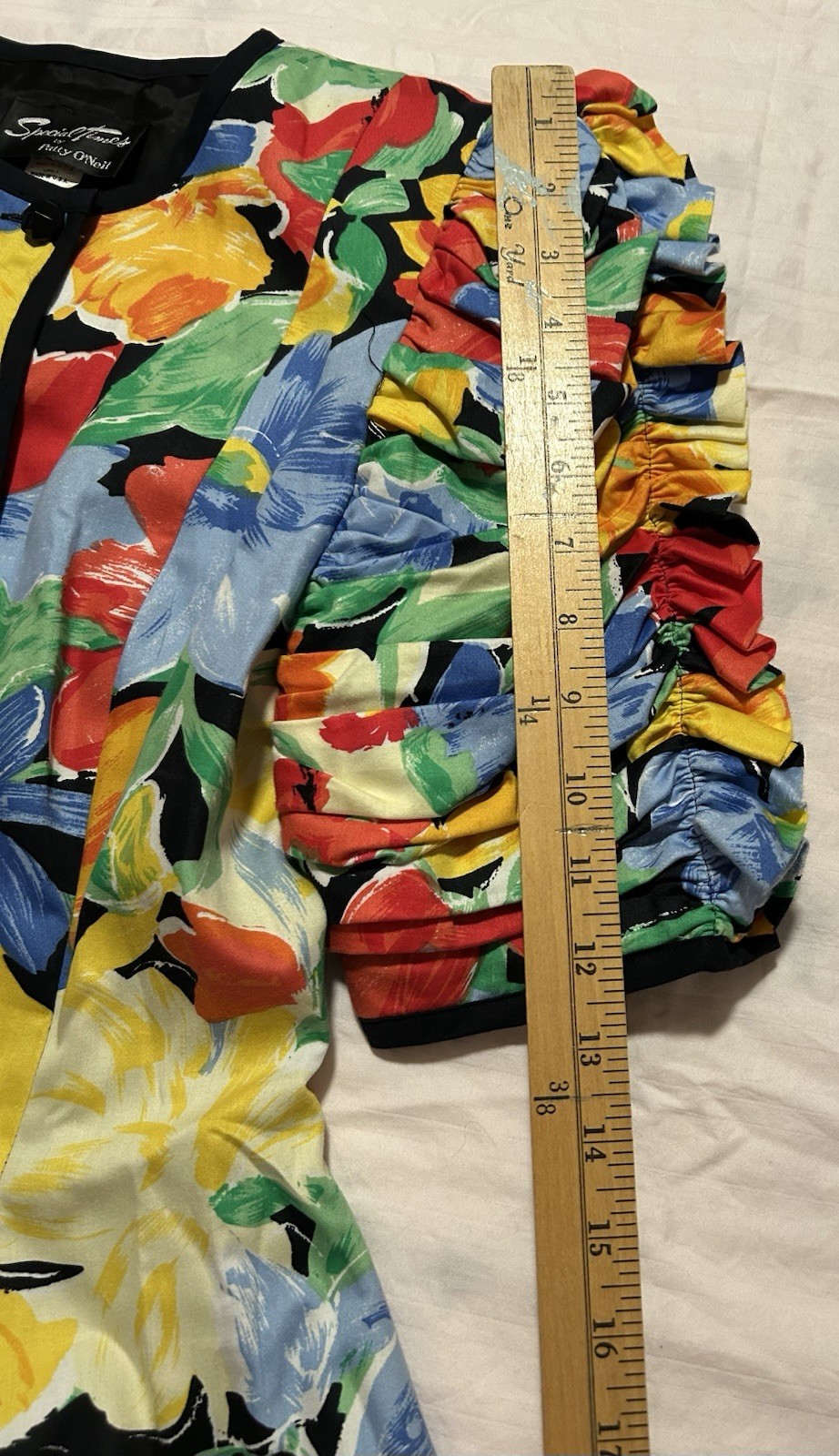 Blouse Union Tag Women Vintage Top Patty O’Neil Size 8 1970’s Union Tag Lined