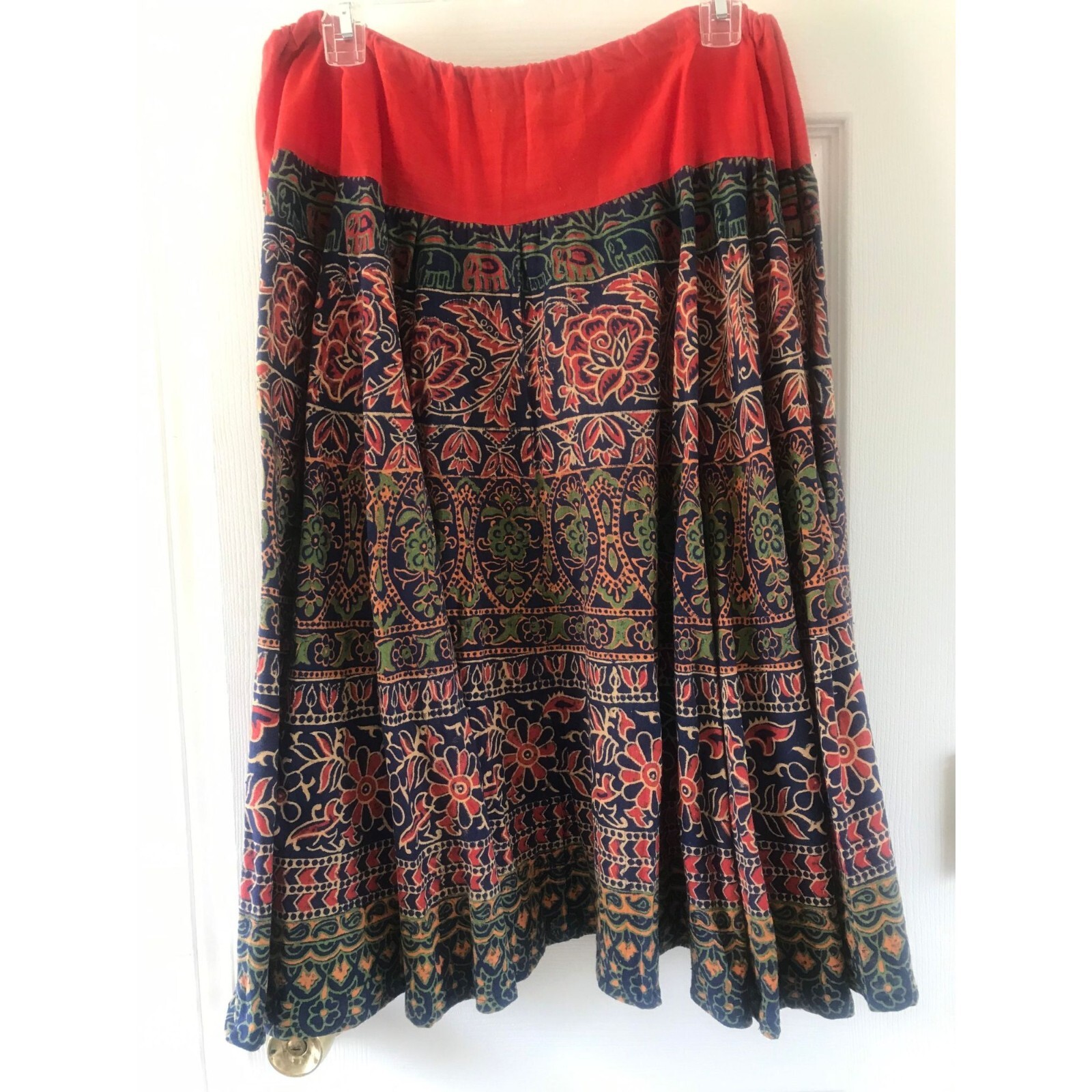 Banjara Tribal Skirt Handmade & Hand Dyed Tie Waist Made In India One Size