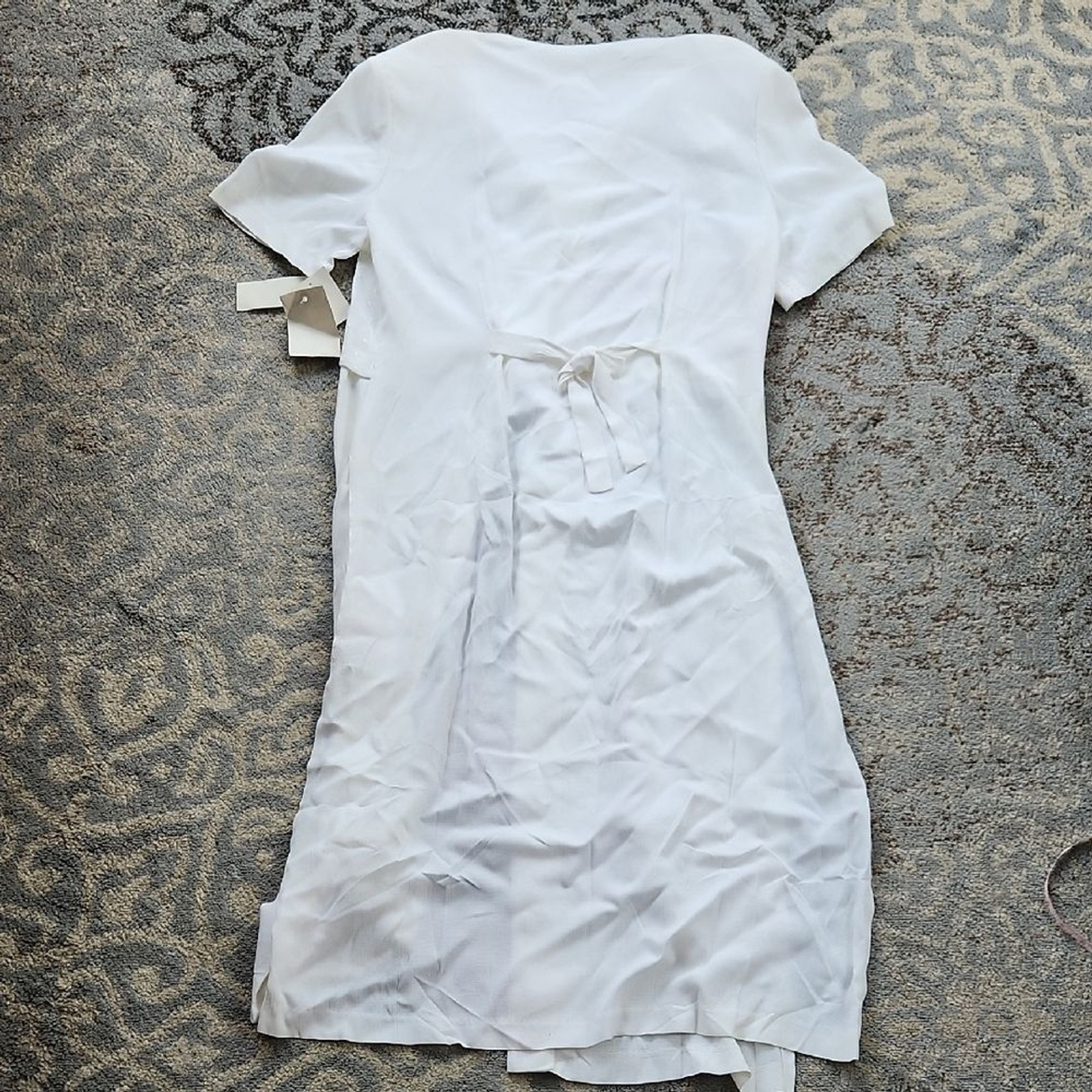 Vintage D.J. Summers Embroidered Two Piece Dress White 16