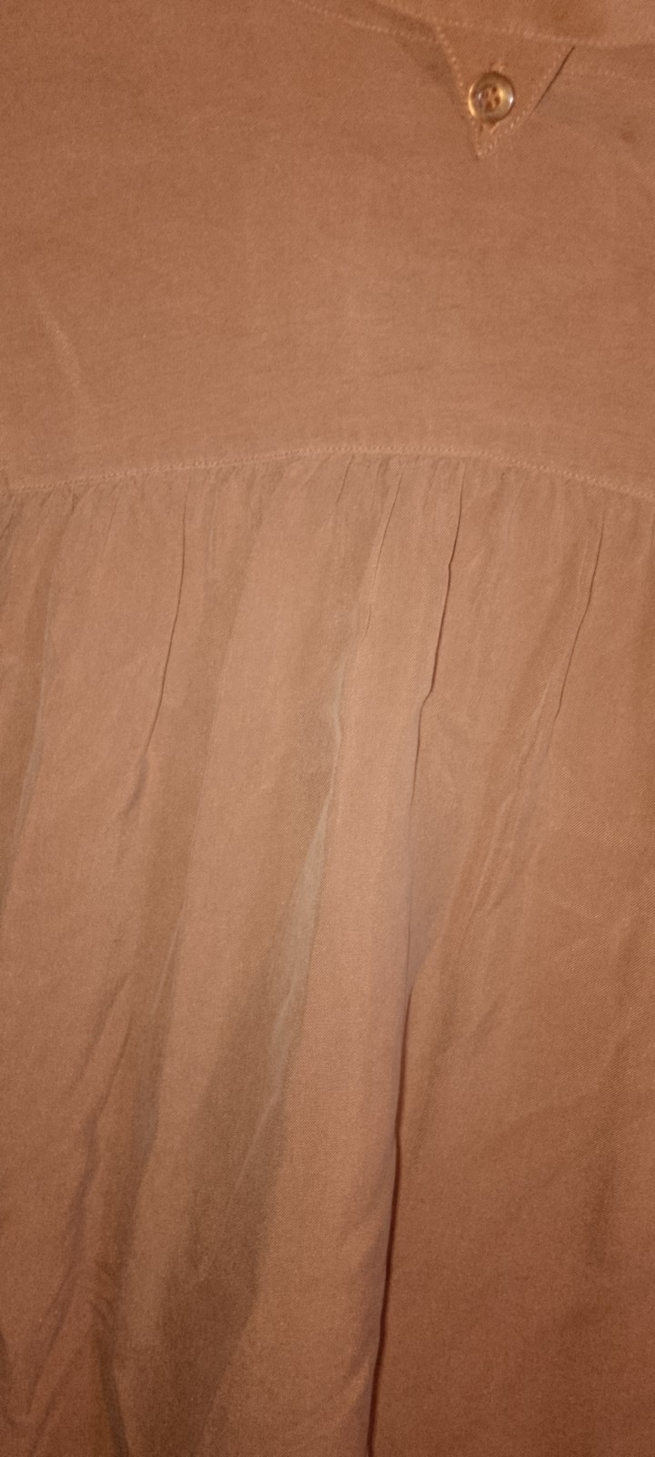 Vtg,FAGI Women’s LG,Refined Silk, Button Down Long Sleeve, Terracotta,Old Money