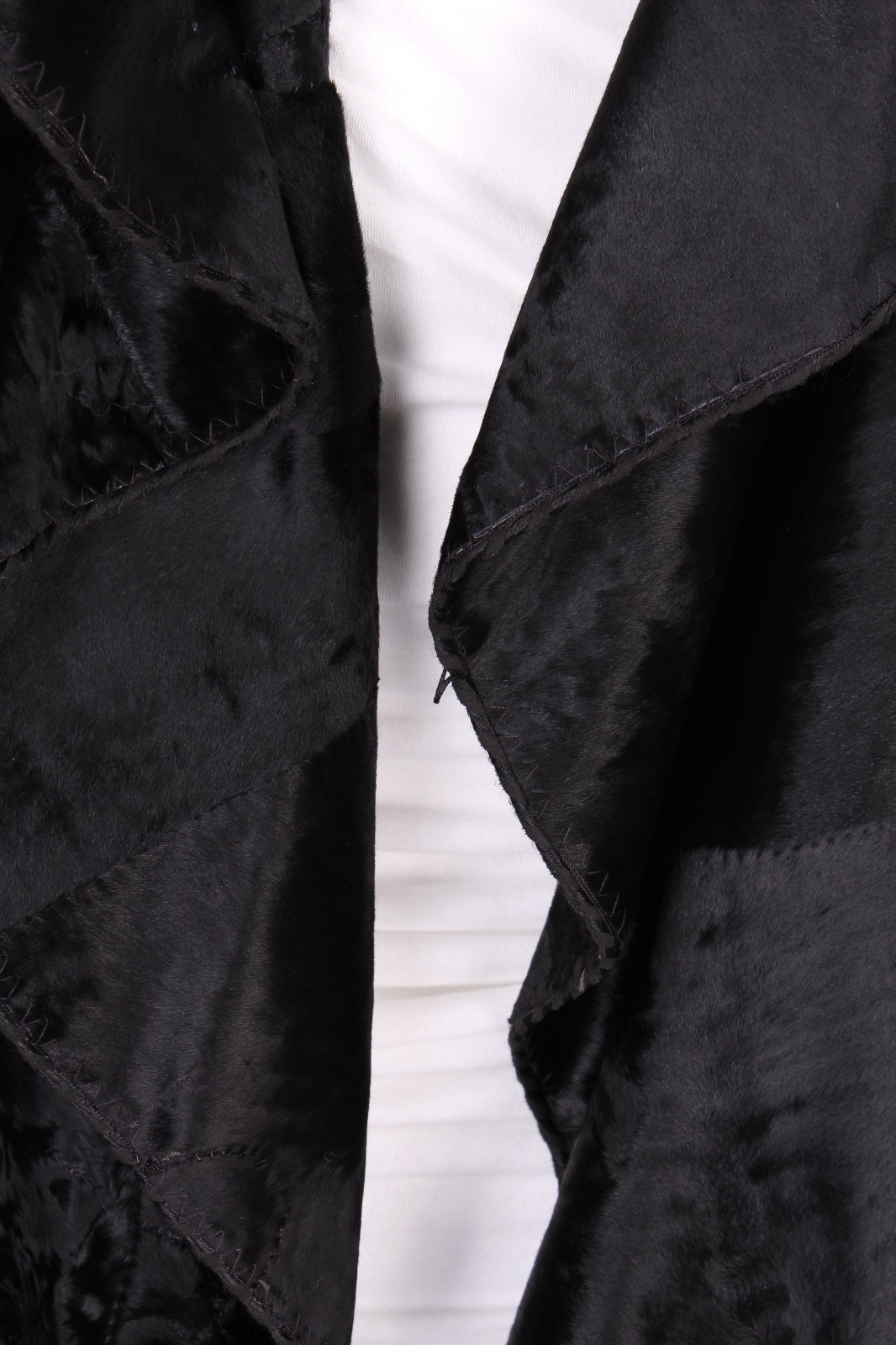 DENNIS BASSO Vintage Black Russian Broadtail Fur Coat – M/L – RET. $22k