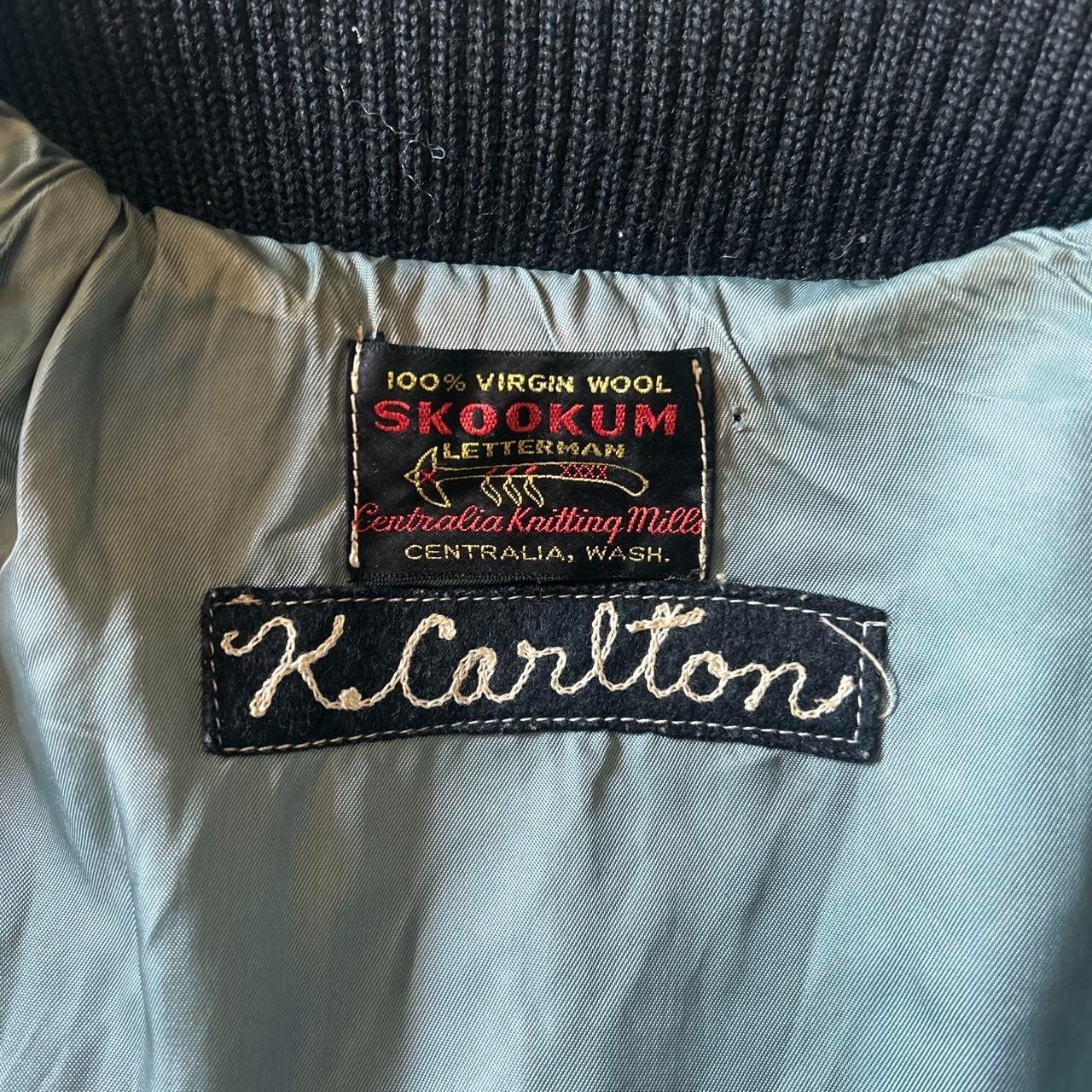 Vintage Skookum 100% Virgin Wool Letterman Jacket Made in USA