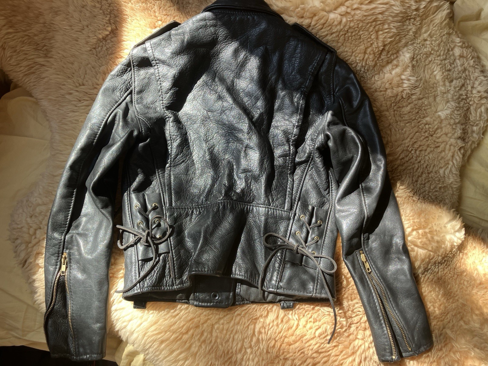 Vintage Brooks Leather Jacket Biker Motorcycle Women’s 28 XS S Perfect Fit